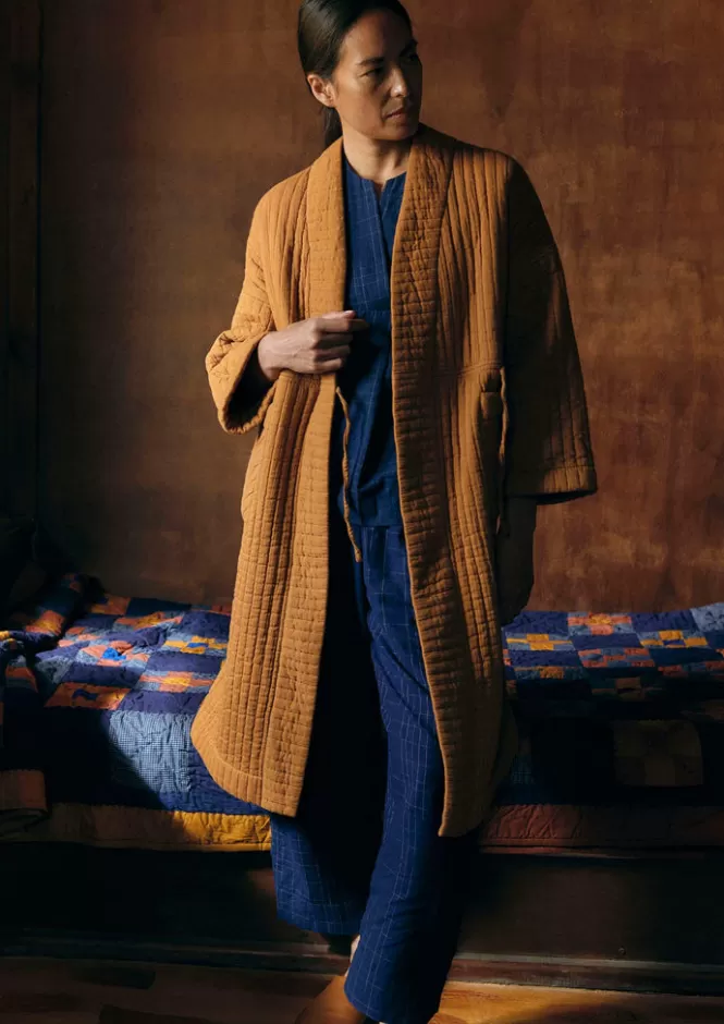 Vestaglia Notte Femminile in Cotone Trapuntato - Abito Longo Morbido con Design Elegante | Promozione Flash per Loungewear Confortevole