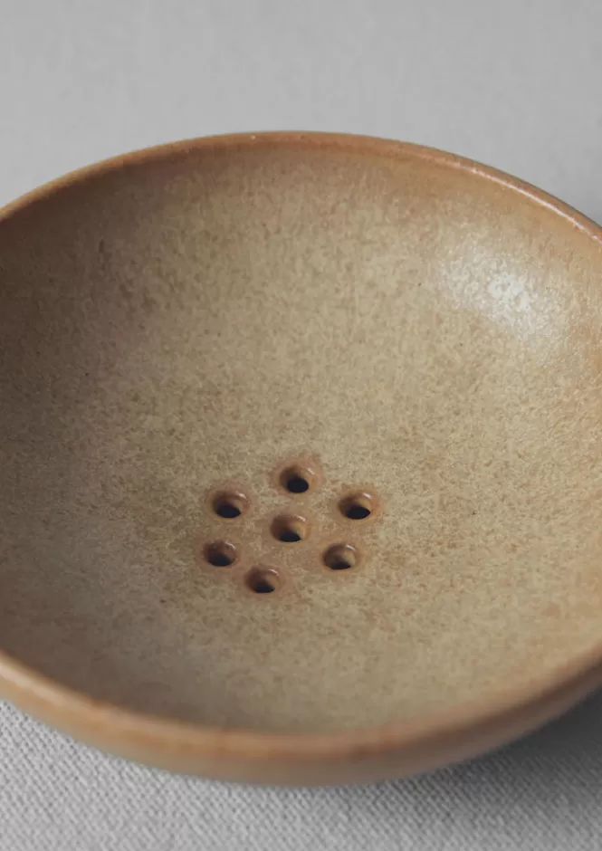 Portasapone in Ceramica Artigianale Design Rebecca Proctor - Realizzato a Mano per Bagni Eleganti