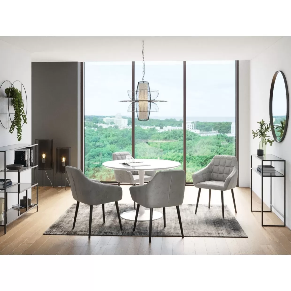 KARE Design · Libreria Loft Moderna con Stile Industriale - Nero Opaco, Dimensioni 100x115 cm per Ambienti Urbani