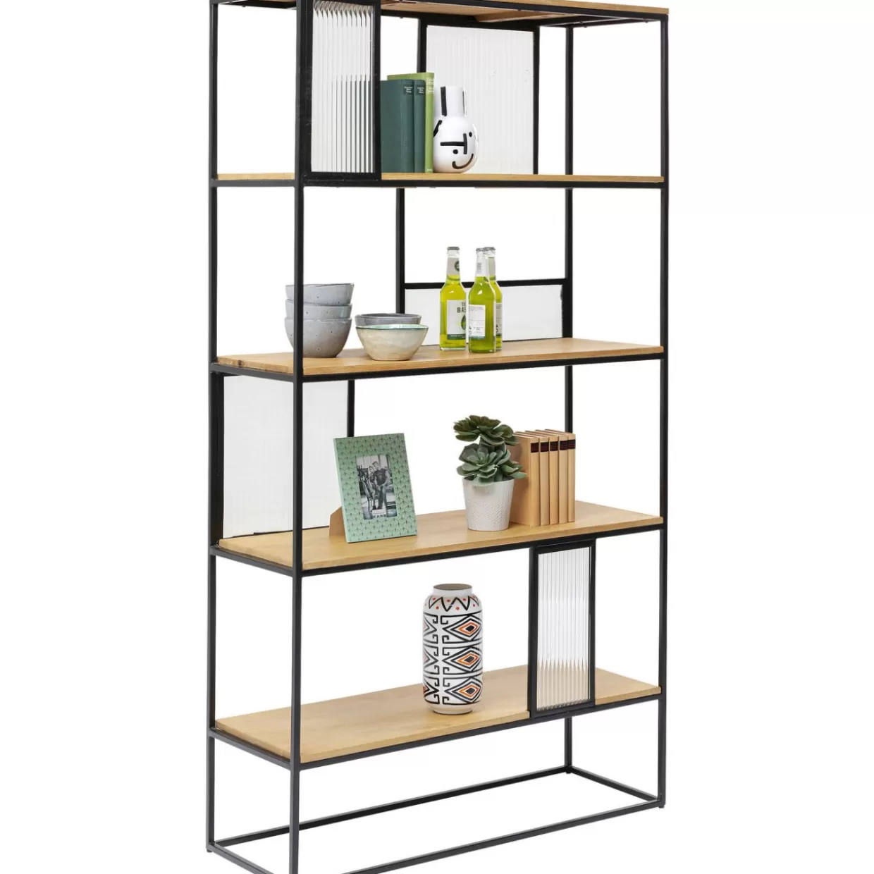 ★ Libreria Moderna KARE Design | Scaffale Elegante Rea 190x100 cm ★  

Scaffalatura Contemporanea con Stile Industriale - Soluzione d'Arredo Multifunzionale  

[Design Esclusivo | Facile Montaggio | Adatta a Soggiorno/Ufficio]