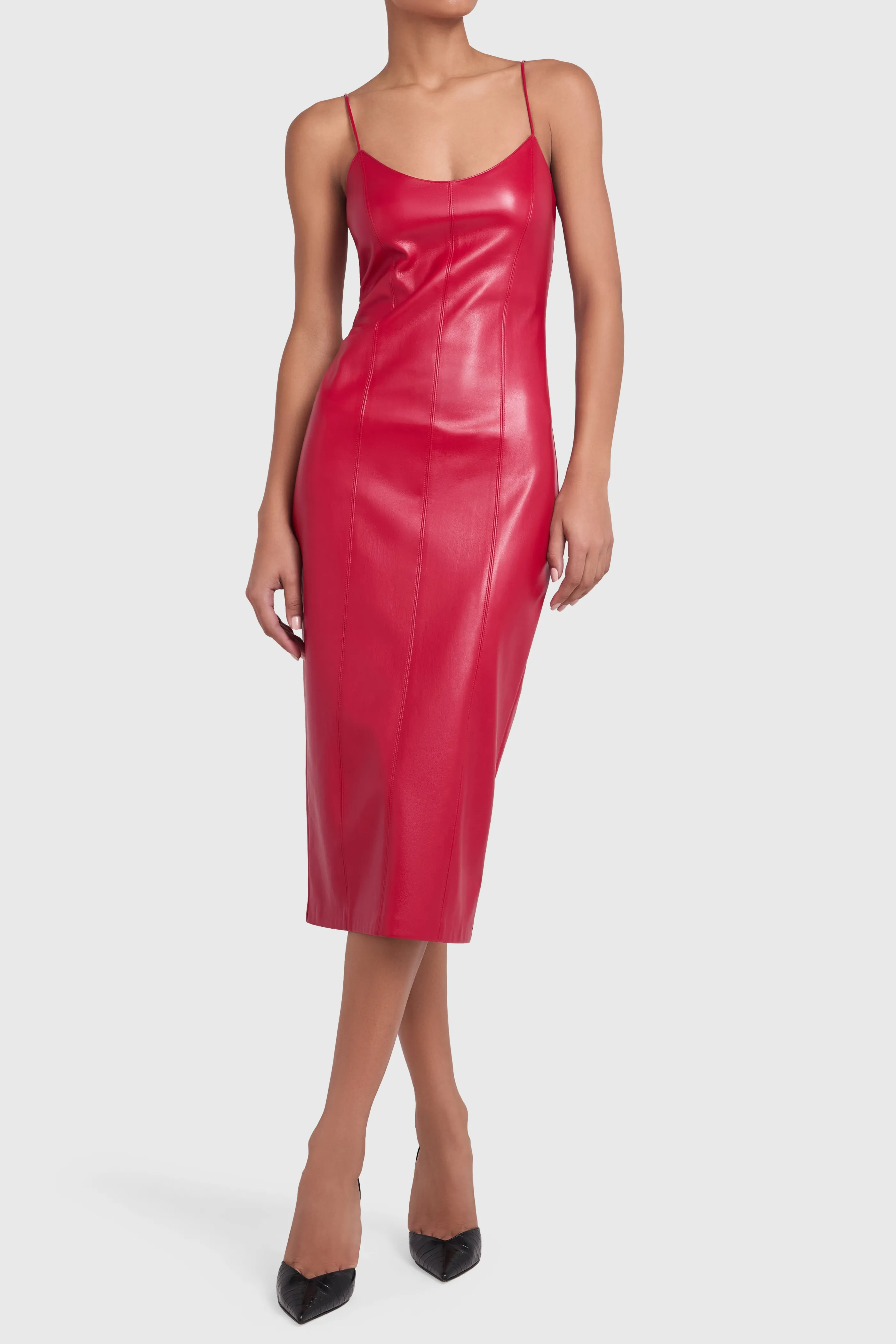 Amanda Uprichard Rocco - Vestito Midilungo Elegante con Scollo a Cuore per Donna