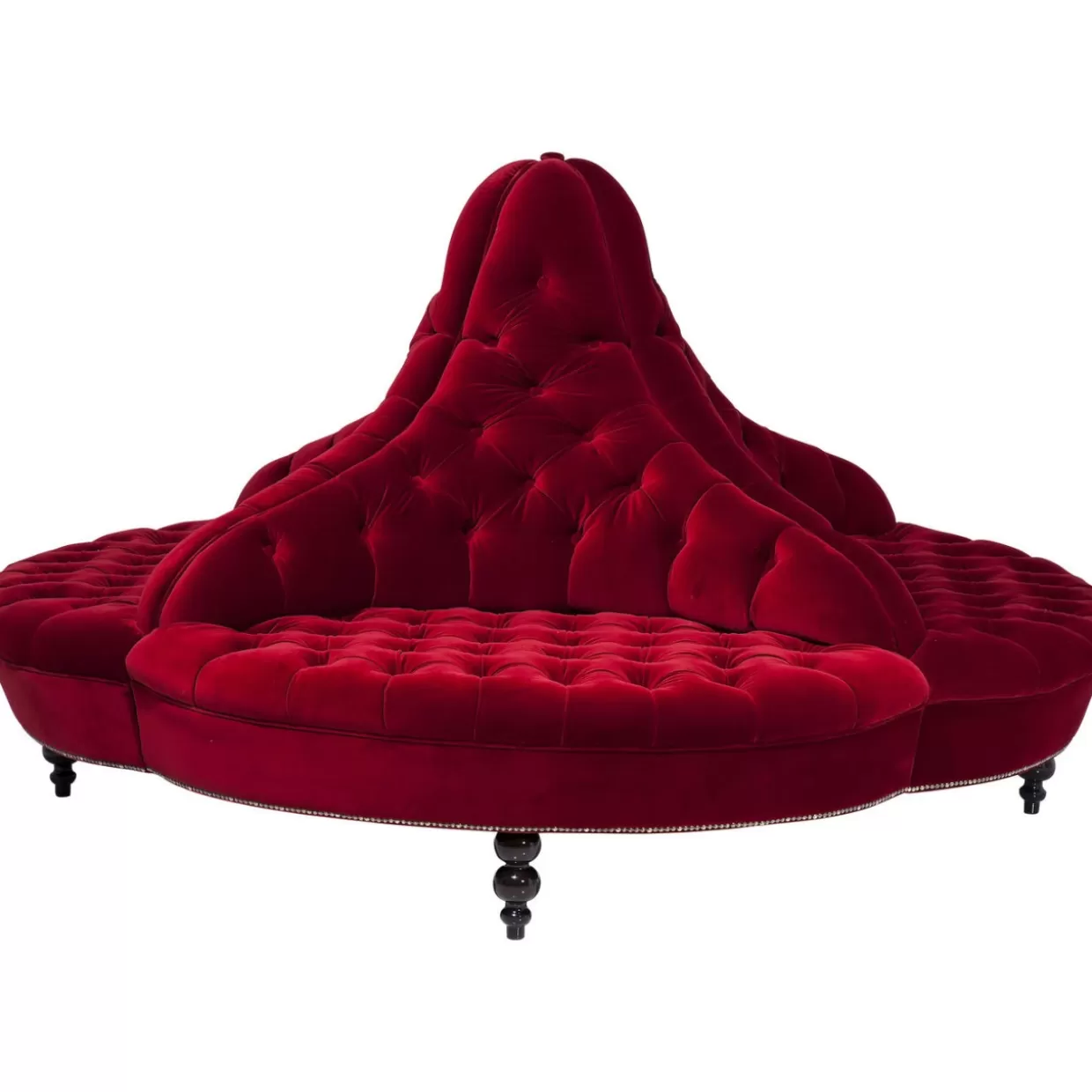 KARE Design Divano Boudoir a 4 Posti | Modello Compatto con Struttura Circolare e Rivestimento Premium