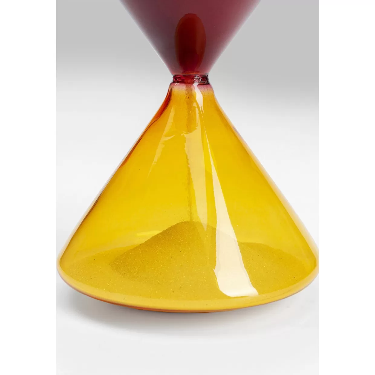 Clessidra moderna KARE Design - Timer da tavolo 3 minuti in rosso-arancio, codice O12

，，