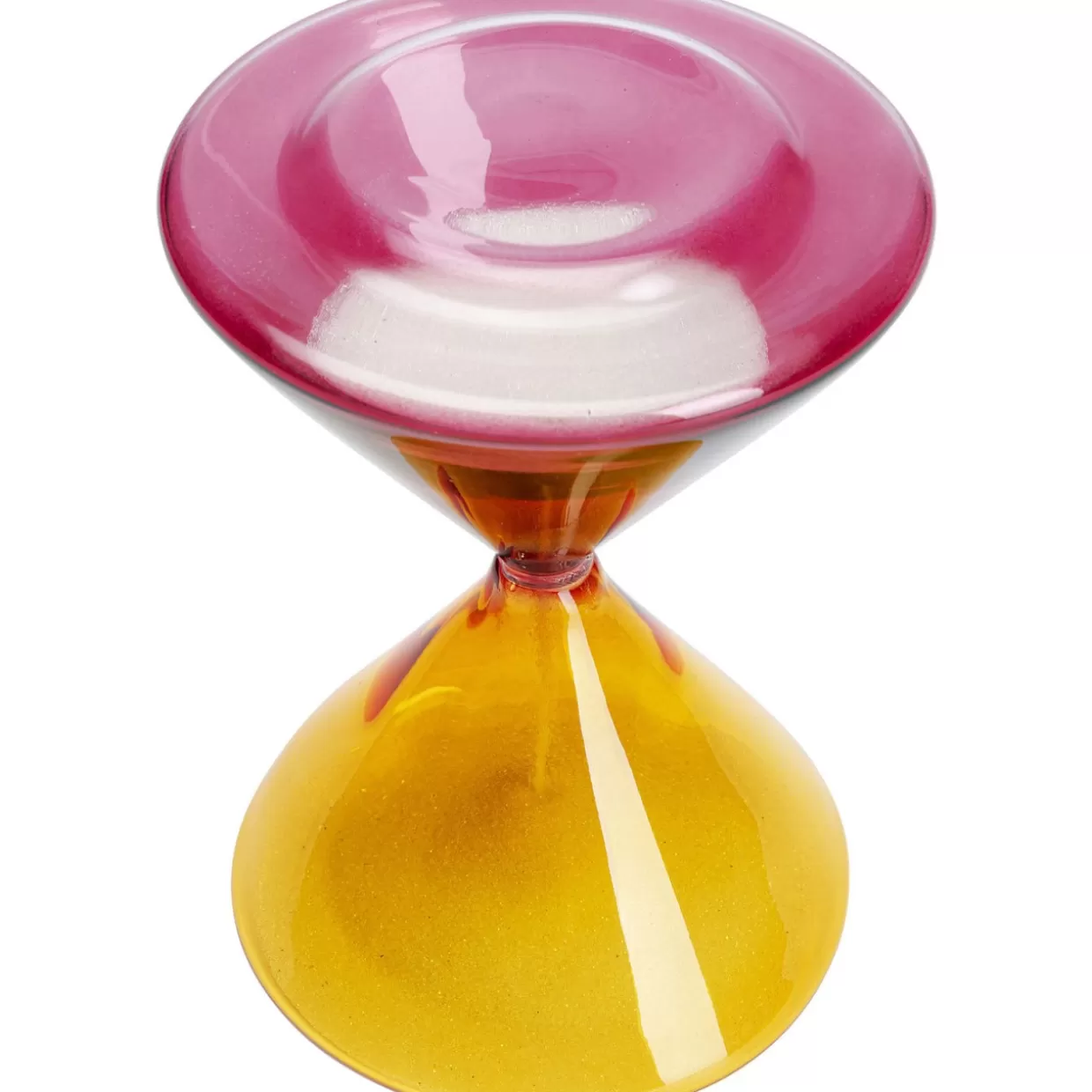 Clessidra moderna KARE Design - Timer da tavolo 3 minuti in rosso-arancio, codice O12

，，