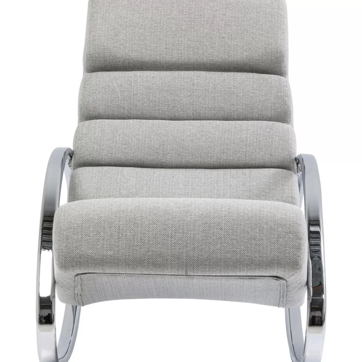 KARE Design - Poltrona Dondolo Manhattan: Confortevole e Moderna in Tonalità Grigio Sabbia