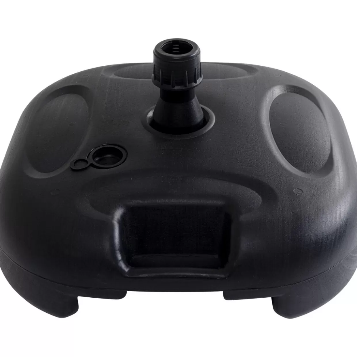 Portaombrelli da Esterno KARE Design - Elegante Base per Ombrellone Modello Hawaii, Design Moderno con Finitura Antiscivolo in Nero Opaco