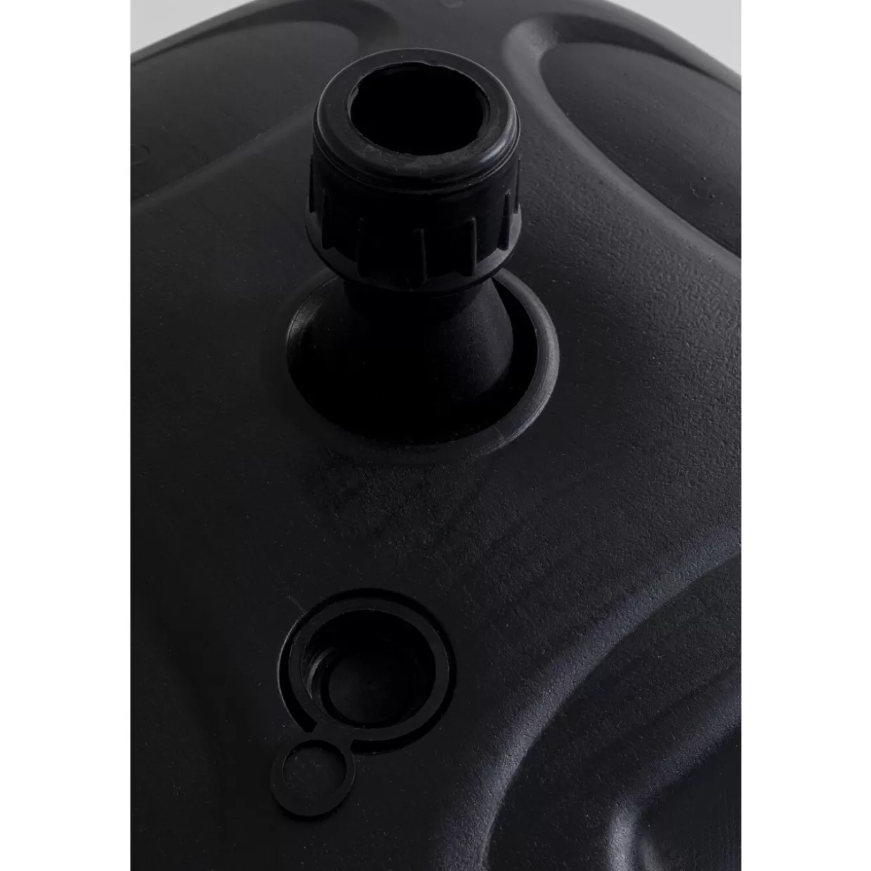Portaombrelli da Esterno KARE Design - Elegante Base per Ombrellone Modello Hawaii, Design Moderno con Finitura Antiscivolo in Nero Opaco