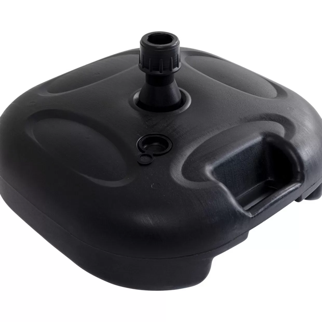 Portaombrelli da Esterno KARE Design - Elegante Base per Ombrellone Modello Hawaii, Design Moderno con Finitura Antiscivolo in Nero Opaco