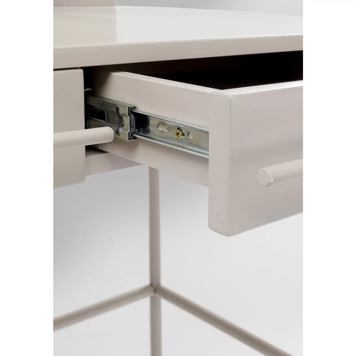 Elegante toeletta trucco Montieri in tonalità crema 125x53 cm - Tavolo design KARE per arredamento raffinato
