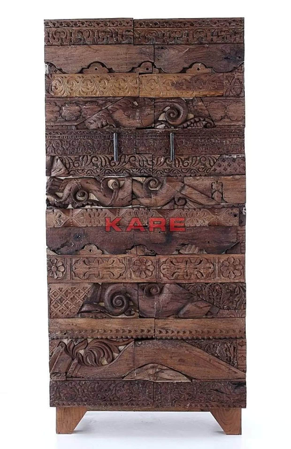 Armadio Shanti con Puzzle Naturale - Design Esclusivo e Dettagli a Sorpresa | Collezione Innovativa 2 Ante by KARE Design