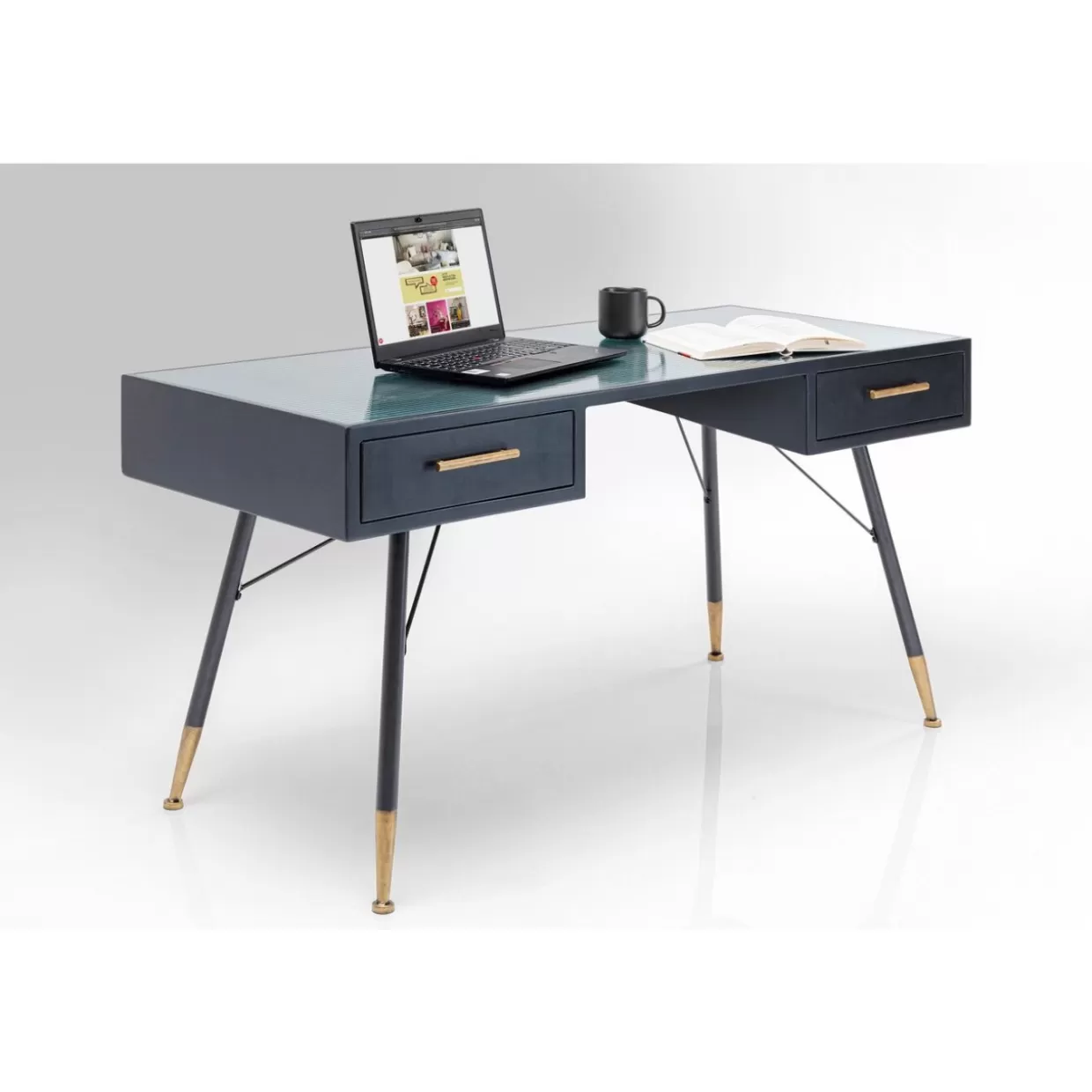 KARE Design - Scrivania Moderna La Gomera, 140x60 cm - Ideale per Ufficio o Casa con Design Elegante