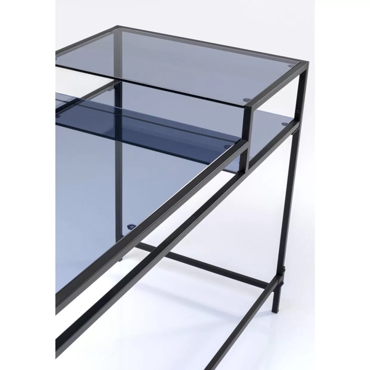 Scrivania Loft Moderna KARE Design - Nero Opaco, Dimensioni 134x60 cm, Perfetta per Ufficio o Casa con Stile Industriale