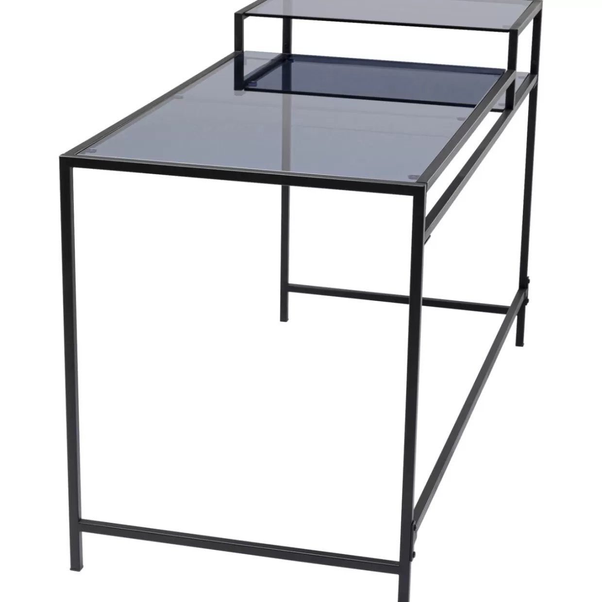 Scrivania Loft Moderna KARE Design - Nero Opaco, Dimensioni 134x60 cm, Perfetta per Ufficio o Casa con Stile Industriale