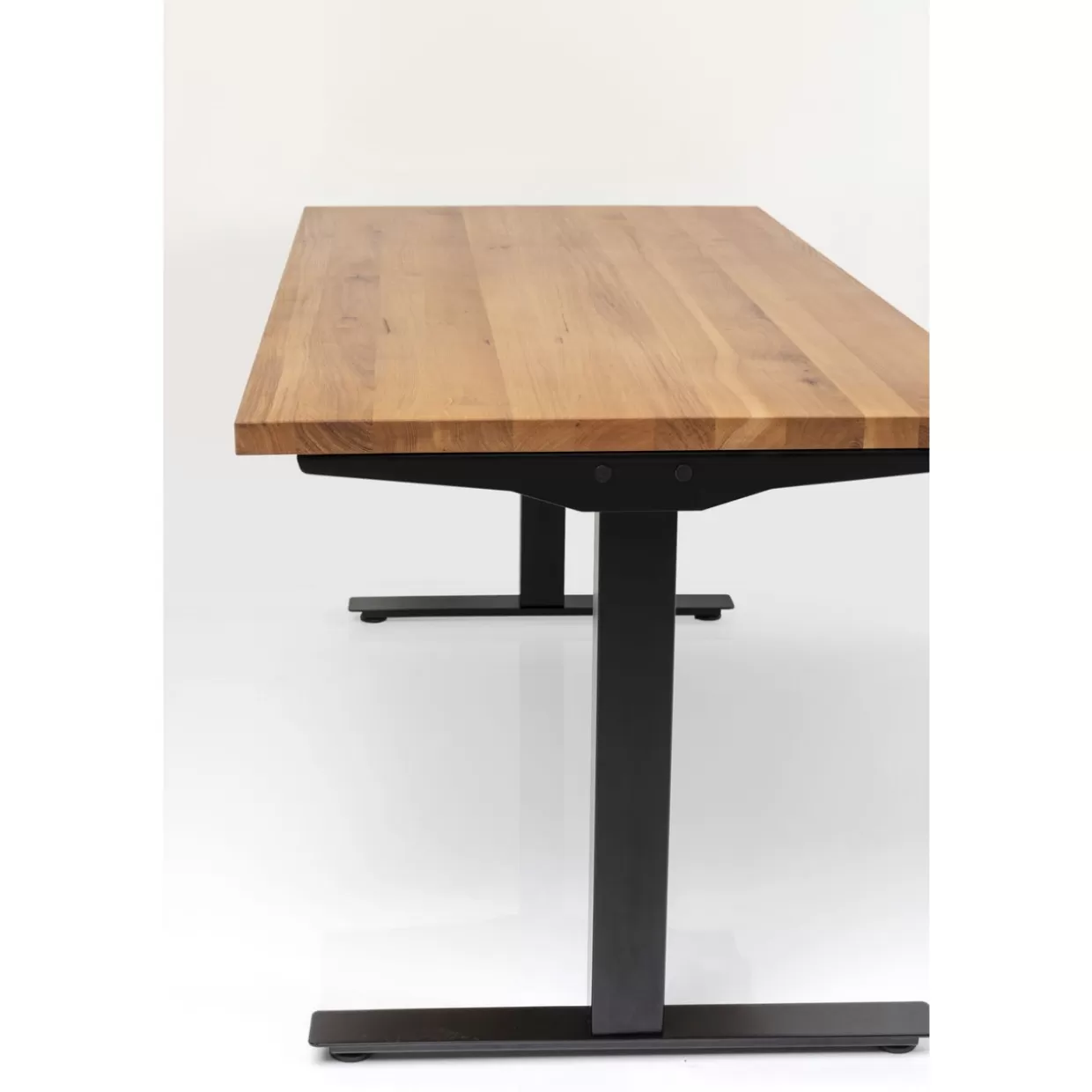 Scrivania moderna Jackie in quercia scuro - Design elegante per ufficio contemporaneo 160x80 cm con struttura KARE