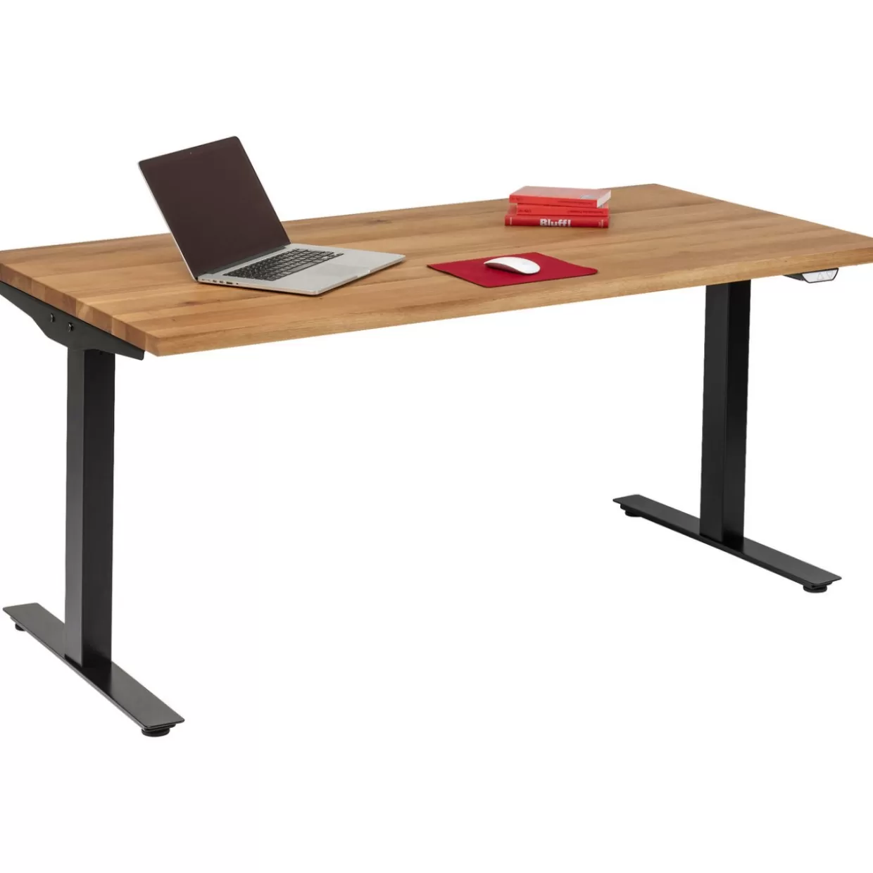 Scrivania moderna Jackie in quercia scuro - Design elegante per ufficio contemporaneo 160x80 cm con struttura KARE