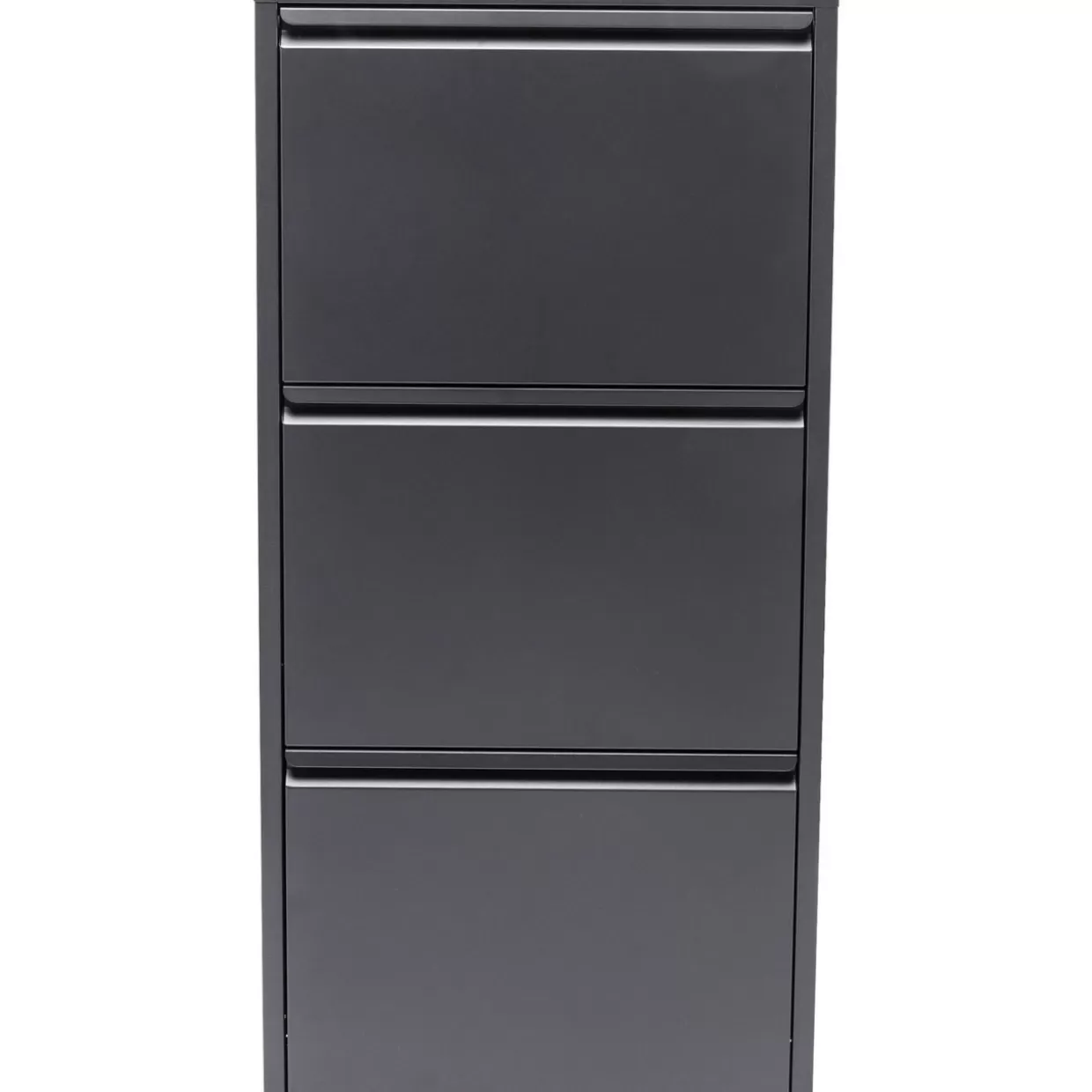 KARE Design - Complementi d'Arredo Moderni | Scarpiere Caruso 3 Posti in Morbido Grigio Antracite