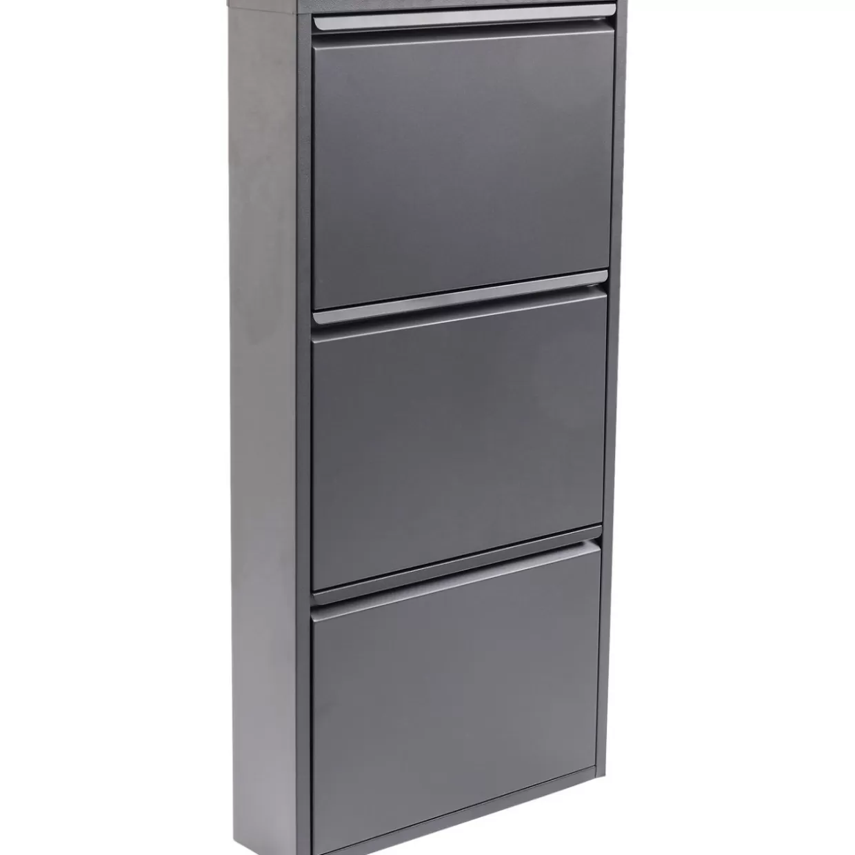 KARE Design - Complementi d'Arredo Moderni | Scarpiere Caruso 3 Posti in Morbido Grigio Antracite