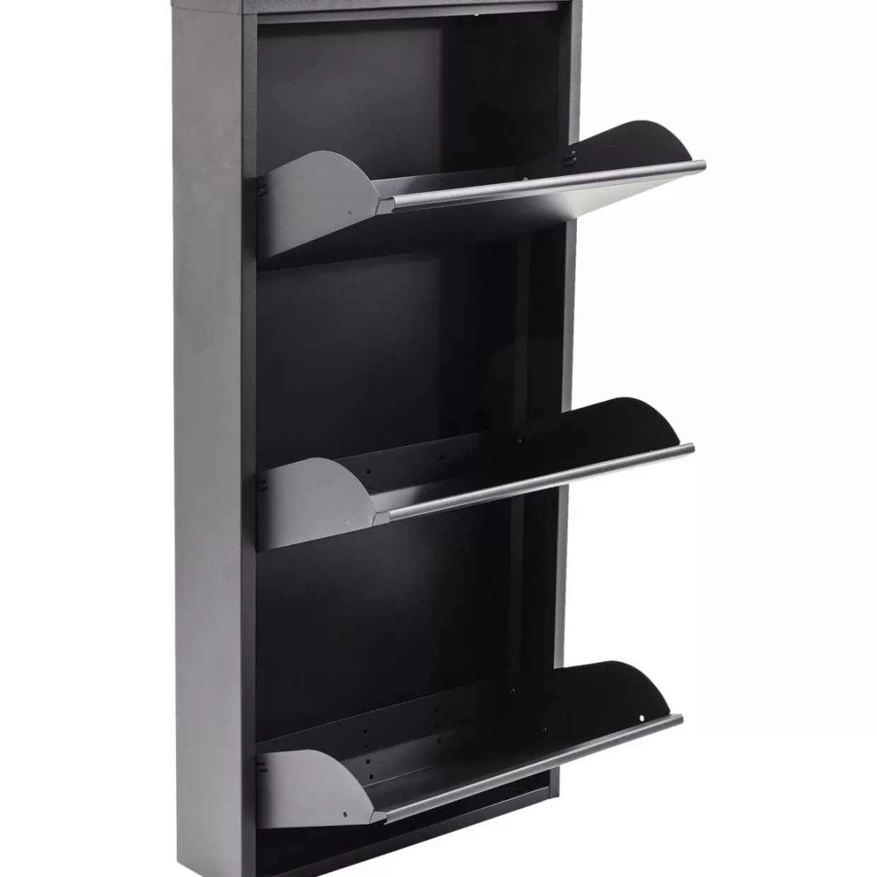 KARE Design - Complementi d'Arredo Moderni | Scarpiere Caruso 3 Posti in Morbido Grigio Antracite