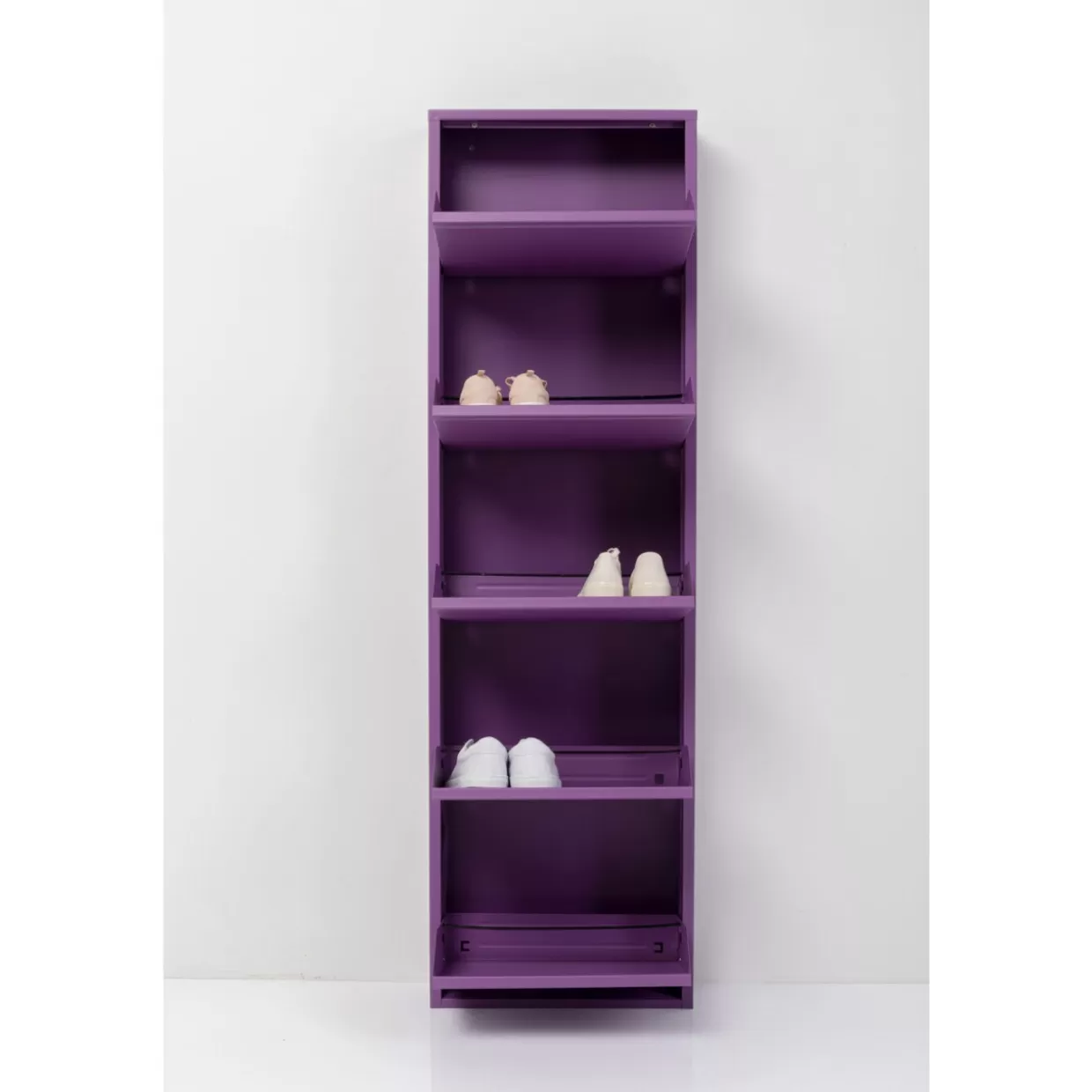 Scarpiera Caruso 5 Posti in Design Moderno, Viola - Arredamento Compatto e Accessori Funzionali by KARE Design