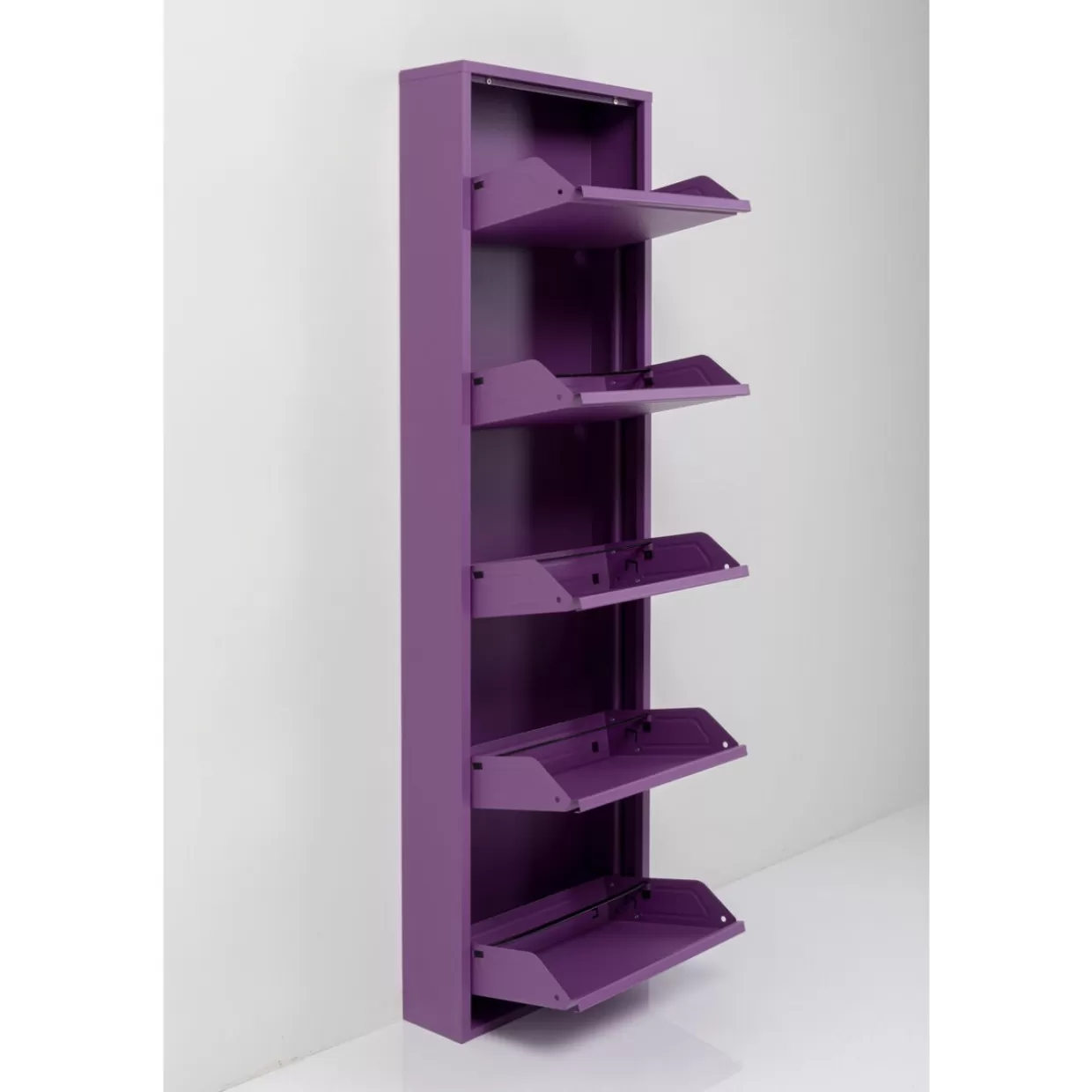 Scarpiera Caruso 5 Posti in Design Moderno, Viola - Arredamento Compatto e Accessori Funzionali by KARE Design