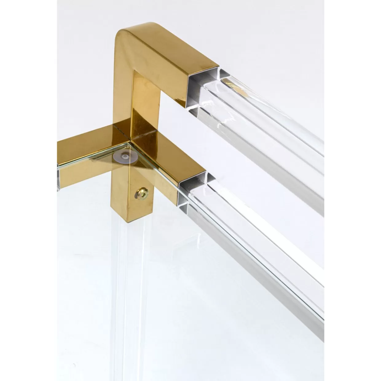 Carrello da Servizio Josy Gold con Design Elegante - Tavoli Funzionali KARE Collection 

(：，，