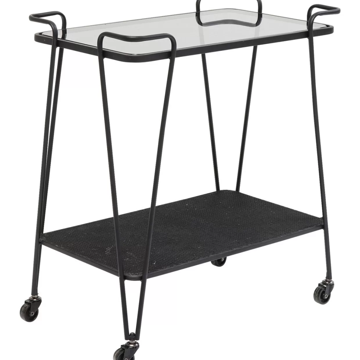 KARE Design - Tavoli Moderni e Carrello da Servizio con Griglia Metallica Elegante