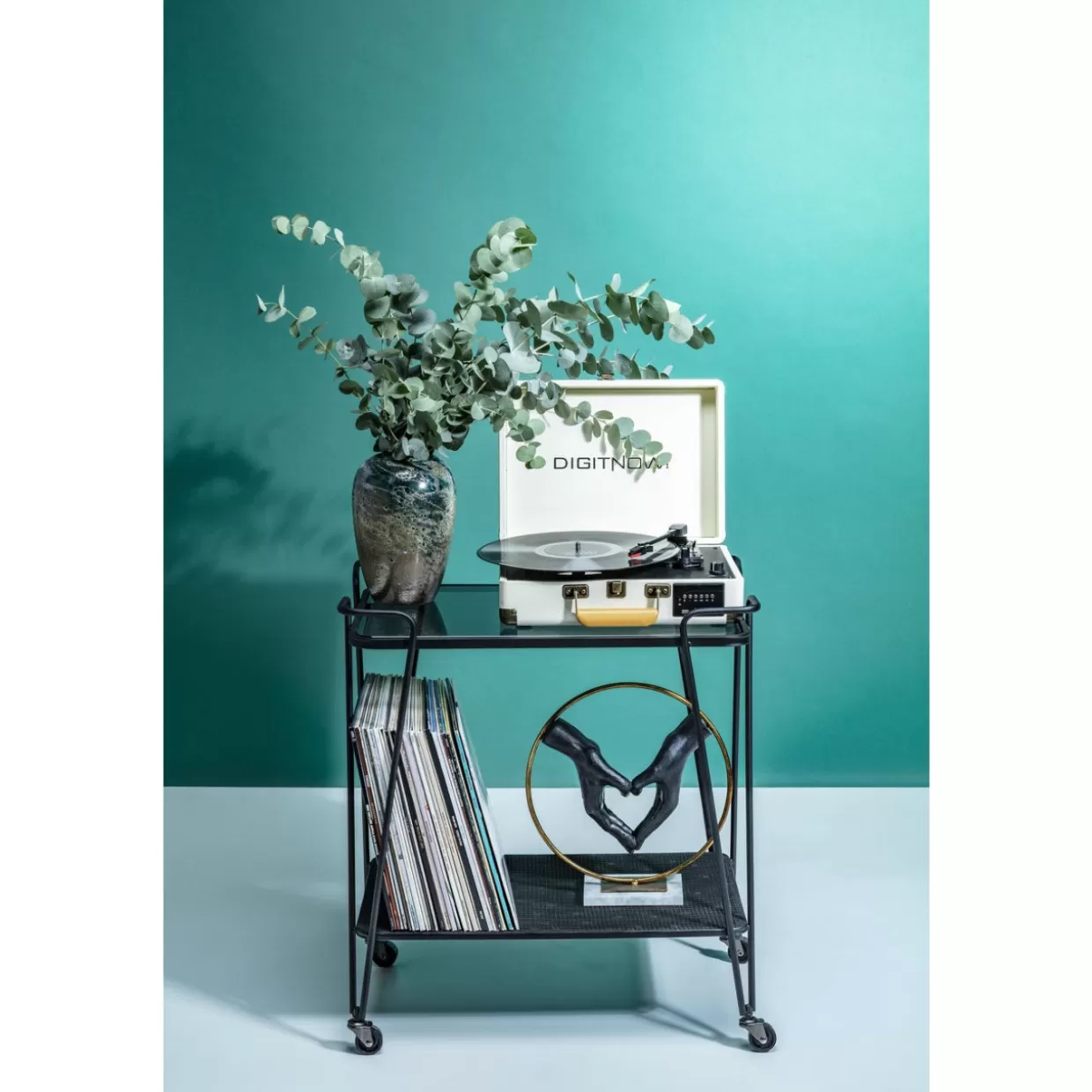 KARE Design - Tavoli Moderni e Carrello da Servizio con Griglia Metallica Elegante