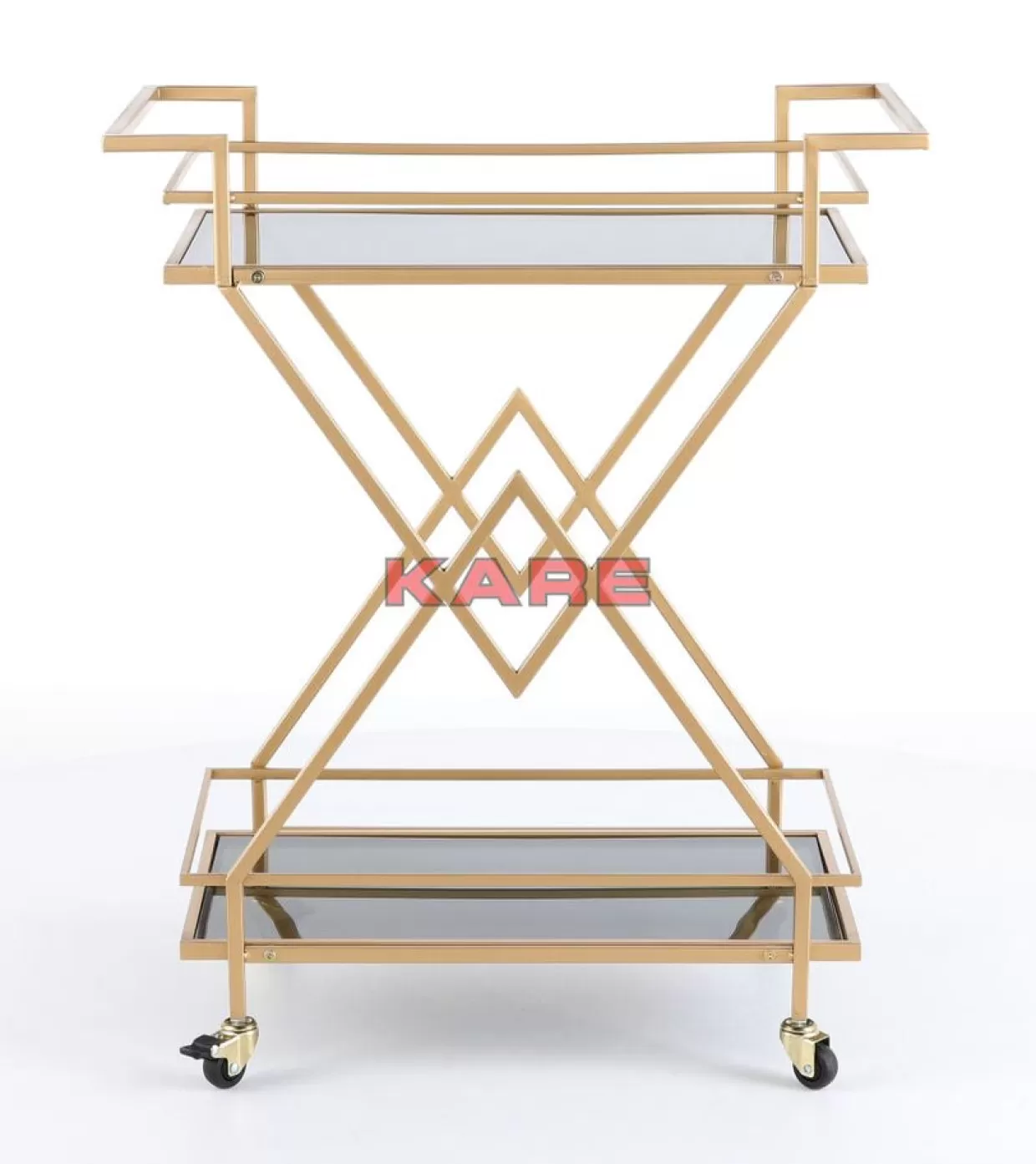 KARE Design - Tavoli Decorativi e Carrello da Servizio con Stile Piramidale Moderno per Arredamento Contemporaneo