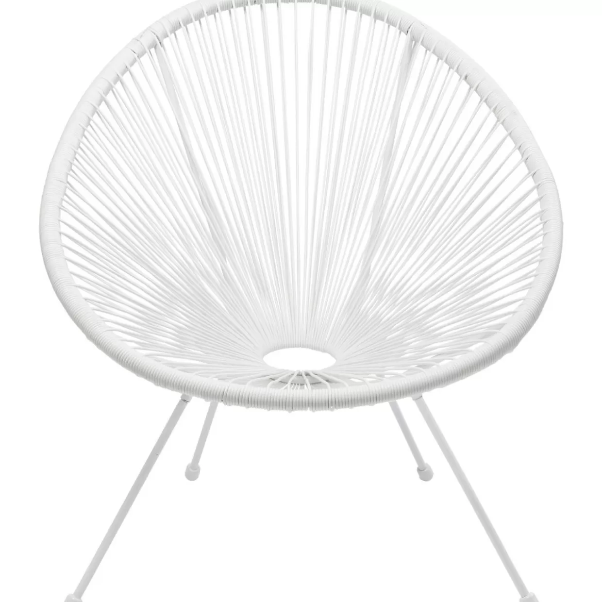 Design KARE Poltrona Comoda Acapulco per Giardino - Bianco Candido