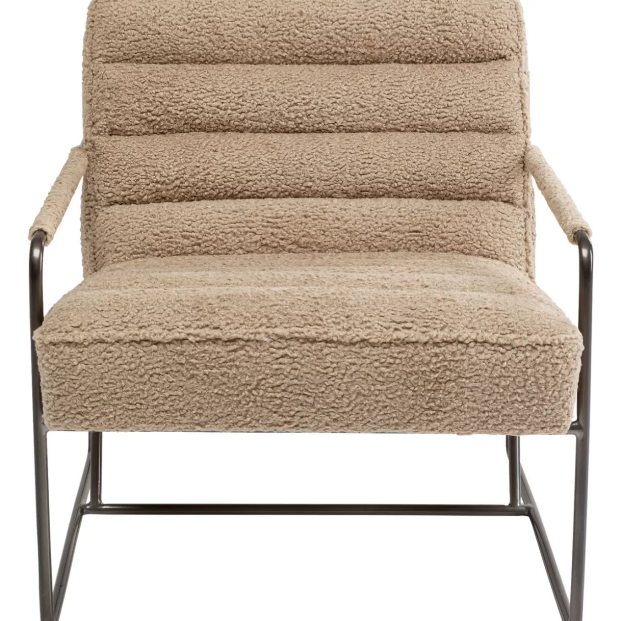 Poltrona Figero in Ecopelle Sabbia - Design Contemporaneo con Supporto Lombare | KARE Collection 

，。