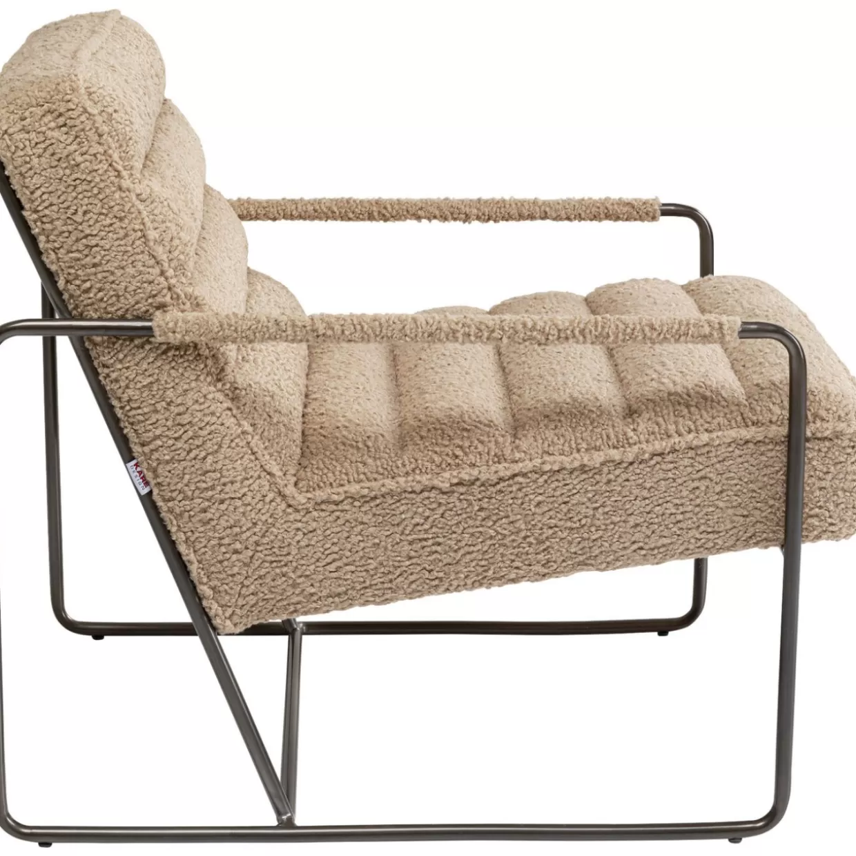 Poltrona Figero in Ecopelle Sabbia - Design Contemporaneo con Supporto Lombare | KARE Collection 

，。