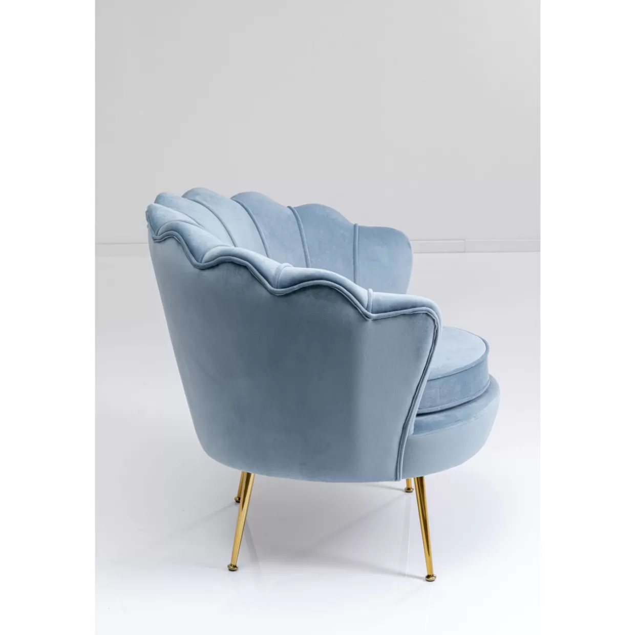 KARE Design Poltrona Moderna | Water Lily in Tonalità Acqua Fresca con Ispirazione Naturale - Seduta Comoda per Interni Chic