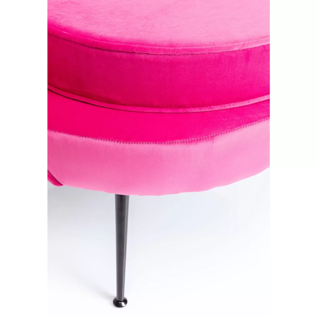 Poltrona Ninfea Moderna - Design Accattivante in Nero con Rifiniture Rosa | Arredamento Contemporaneo KARE Design