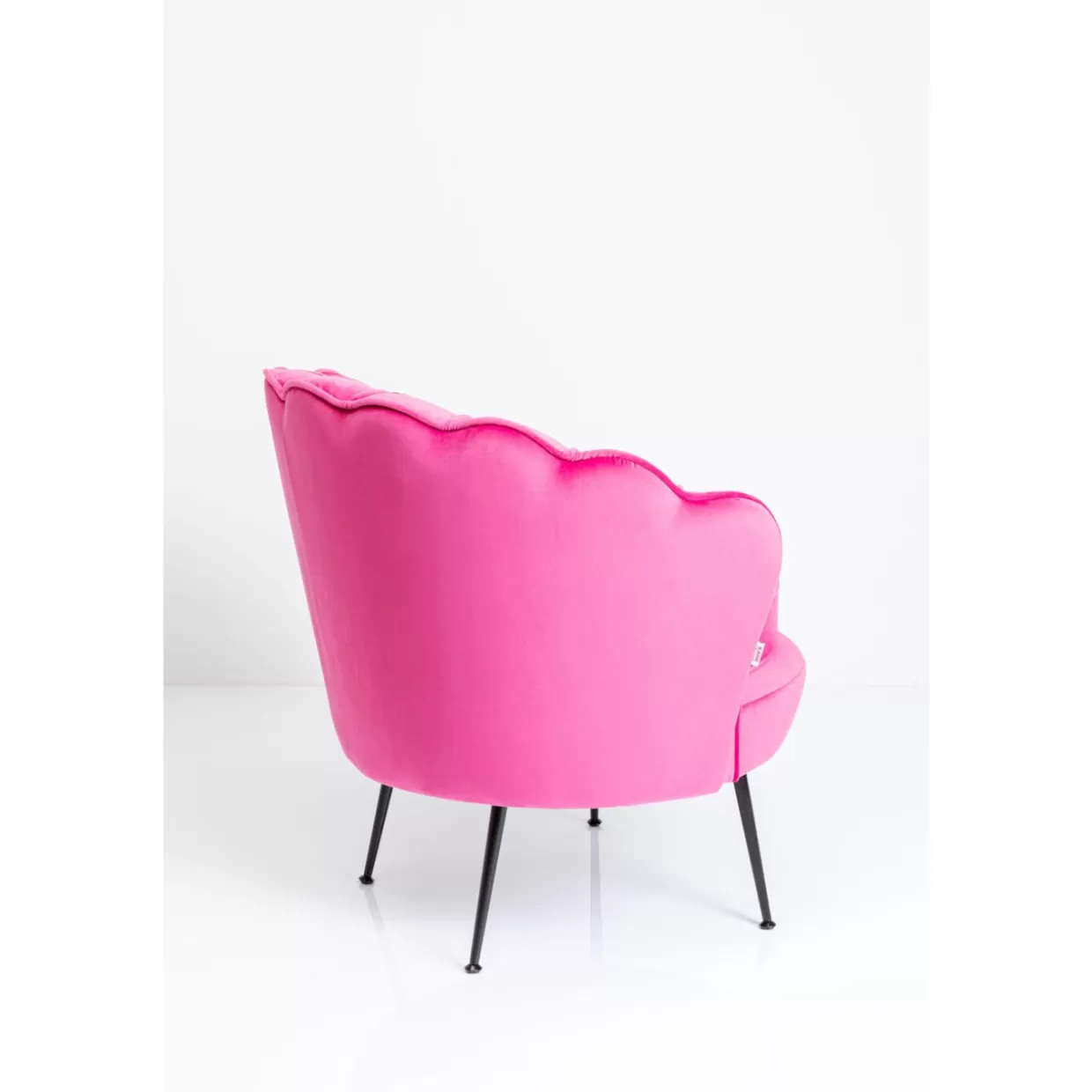 Poltrona Ninfea Moderna - Design Accattivante in Nero con Rifiniture Rosa | Arredamento Contemporaneo KARE Design