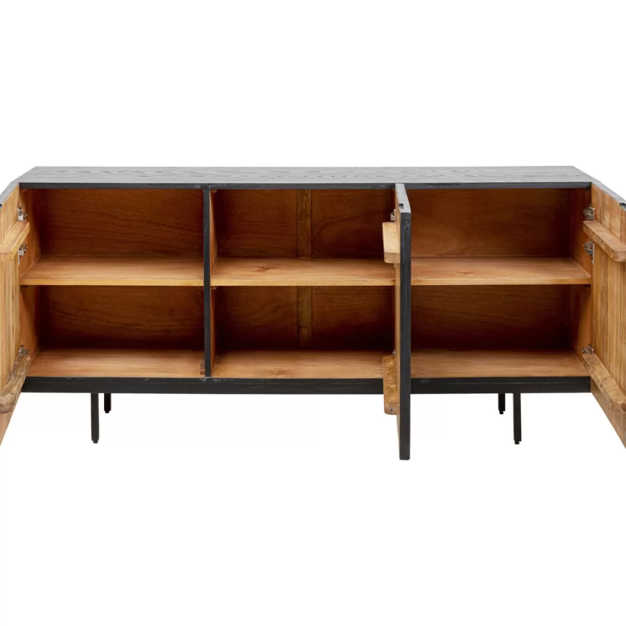 Credenze Moderne KARE Design con Sistema Click-Clack - Cassettiera Multifunzione 160x75 cm per Soggiorno Elegante
