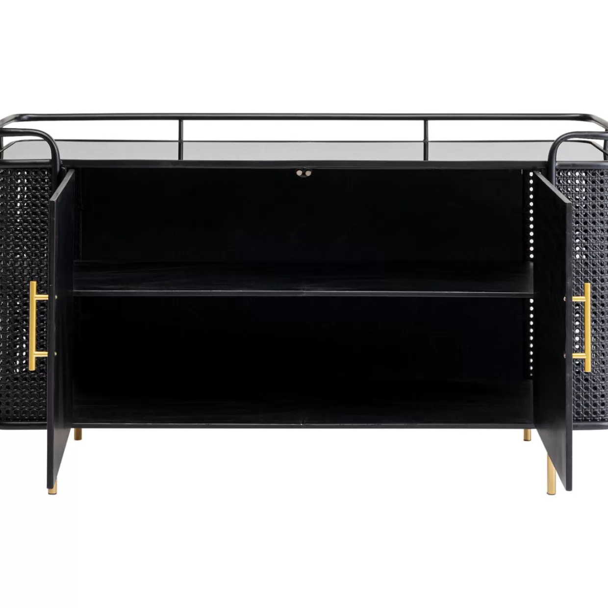 Credenza Moderna KARE Design con Struttura Fence Elegante - Comò 120x70 cm per Soggiorno Funzionale