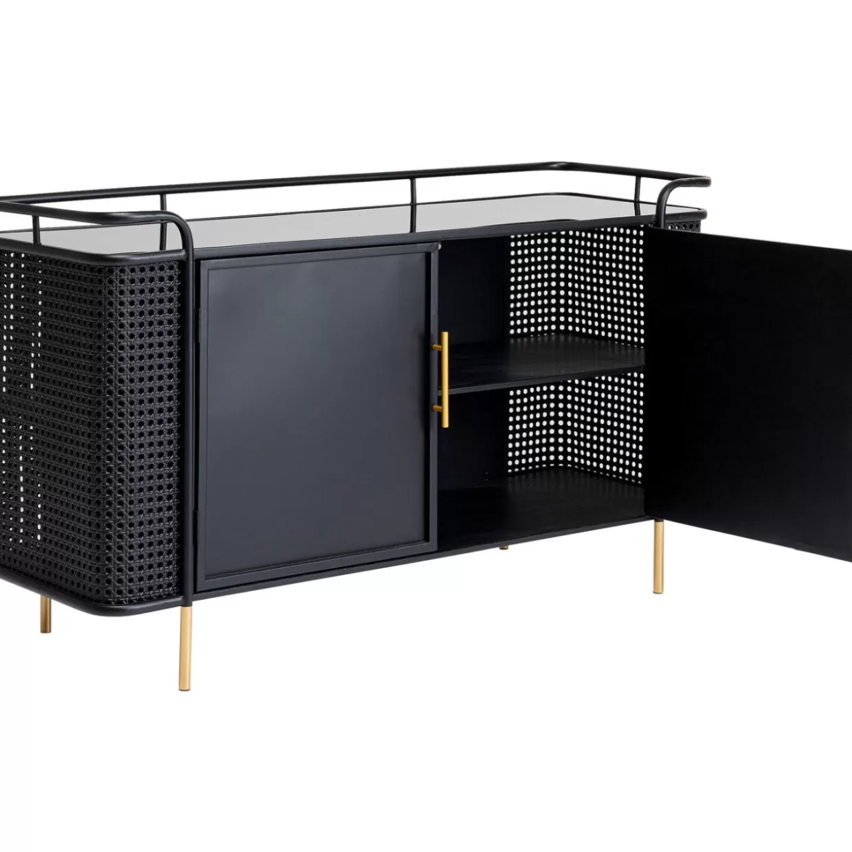 Credenza Moderna KARE Design con Struttura Fence Elegante - Comò 120x70 cm per Soggiorno Funzionale