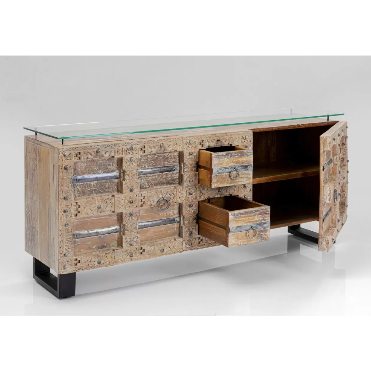 Credenza design moderna 'Kalif' con comò coordinati - Collezione esclusiva KARE per arredamento contemporaneo