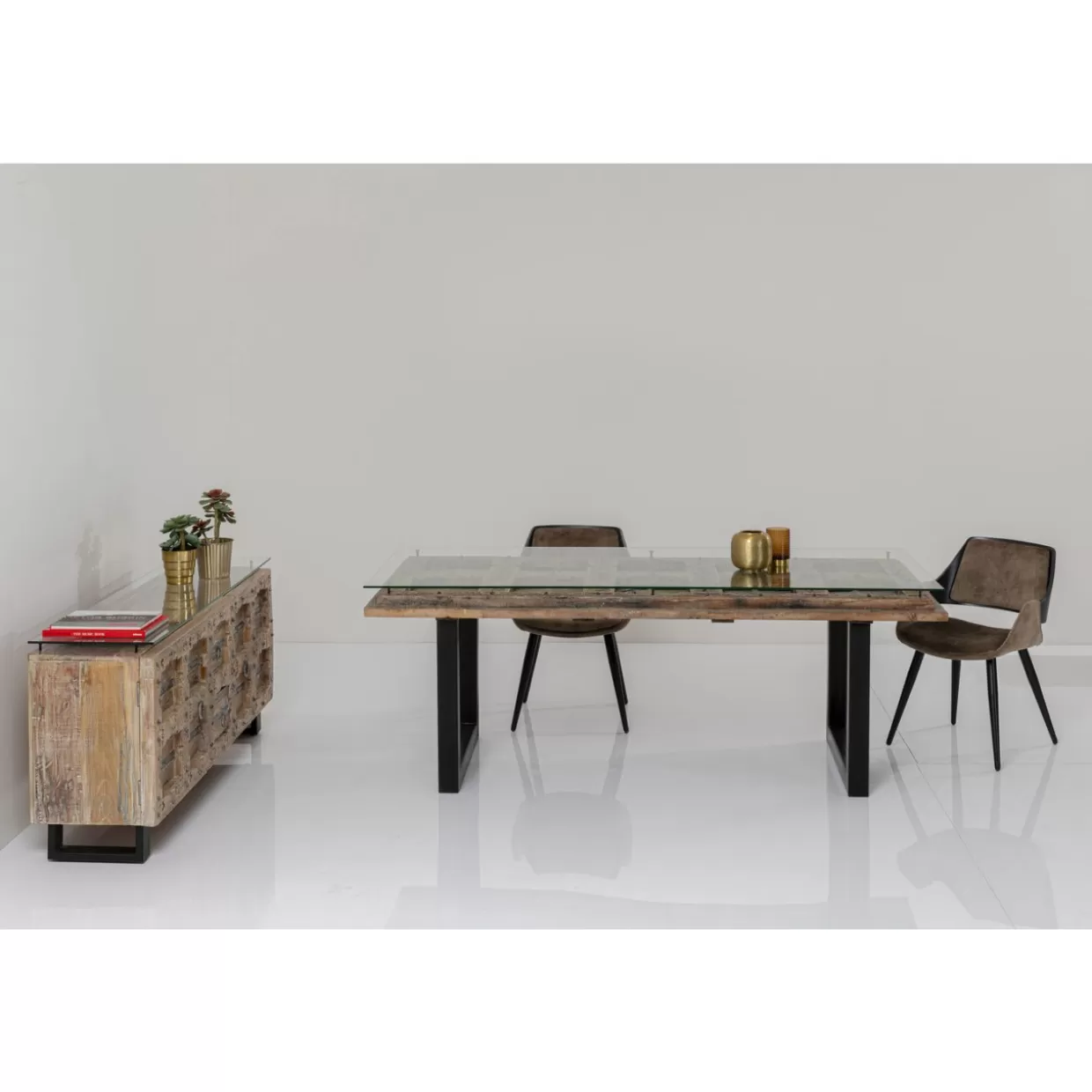 Credenza design moderna 'Kalif' con comò coordinati - Collezione esclusiva KARE per arredamento contemporaneo