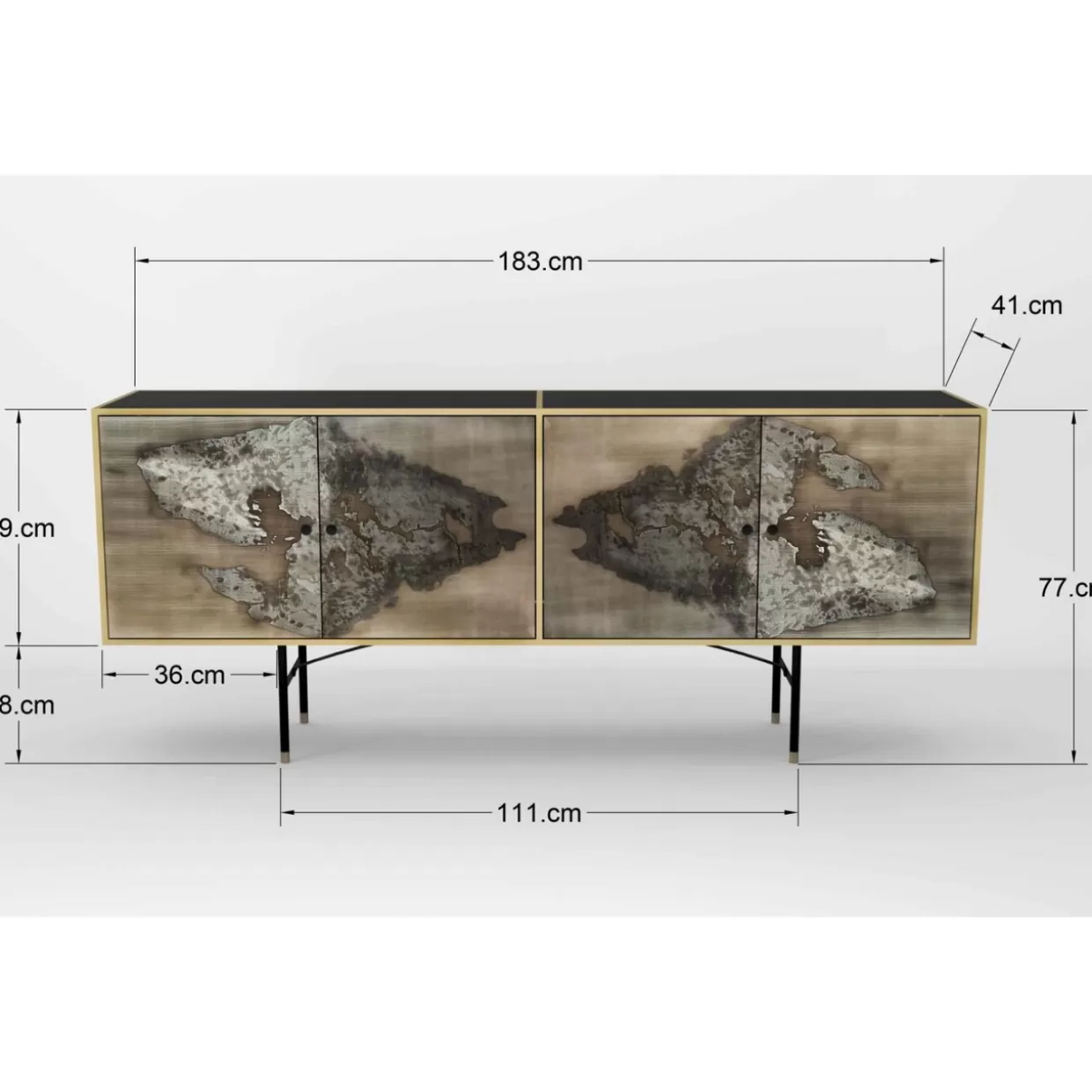 Credenze Moderne KARE Design | Linea Mancha con Comò Coordinati per Soggiorno Elegante