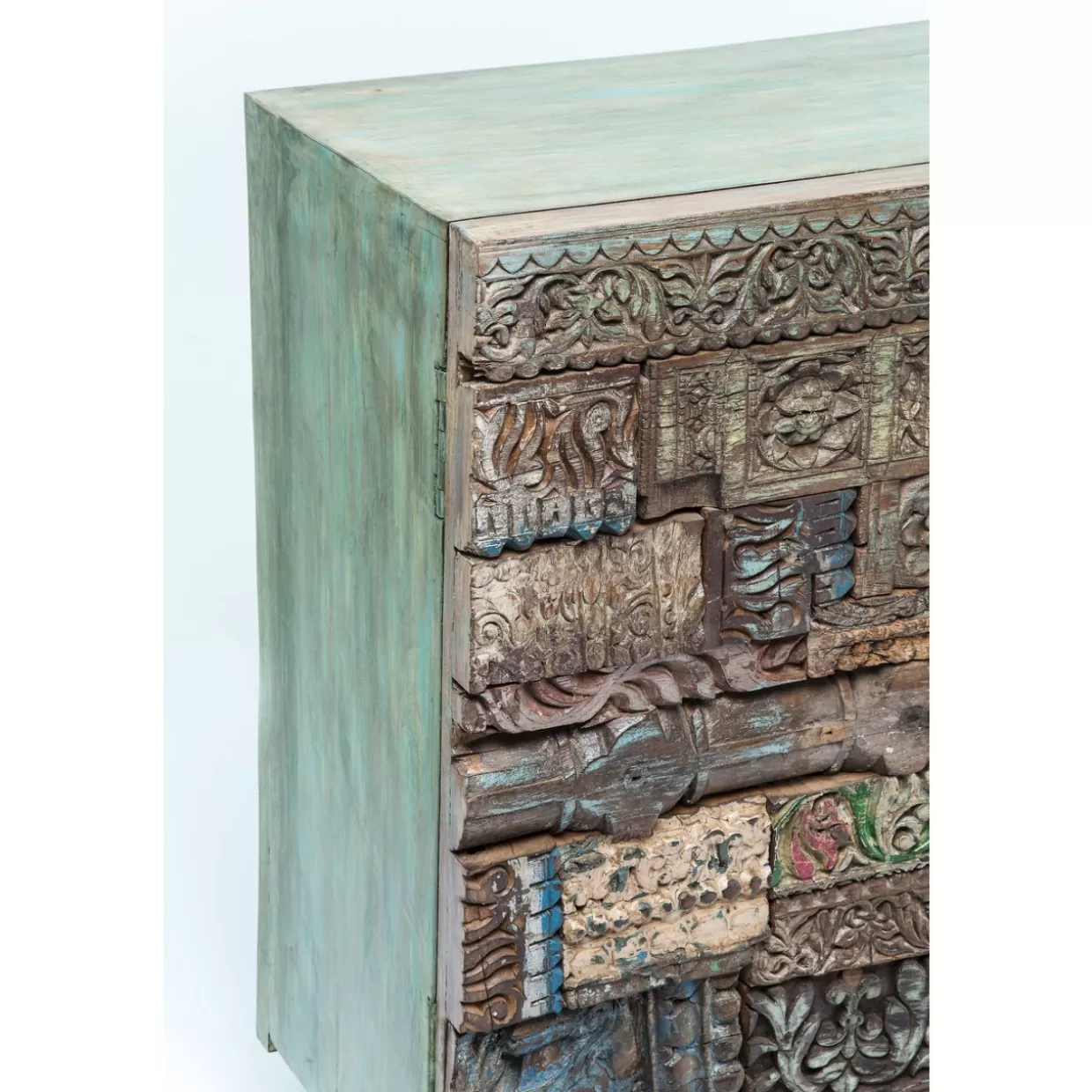 Artigianato Funzionale KARE - Credenze Shanti con Rivestimento a Puzzle Sorprendente per Soggiorni Contemporanei