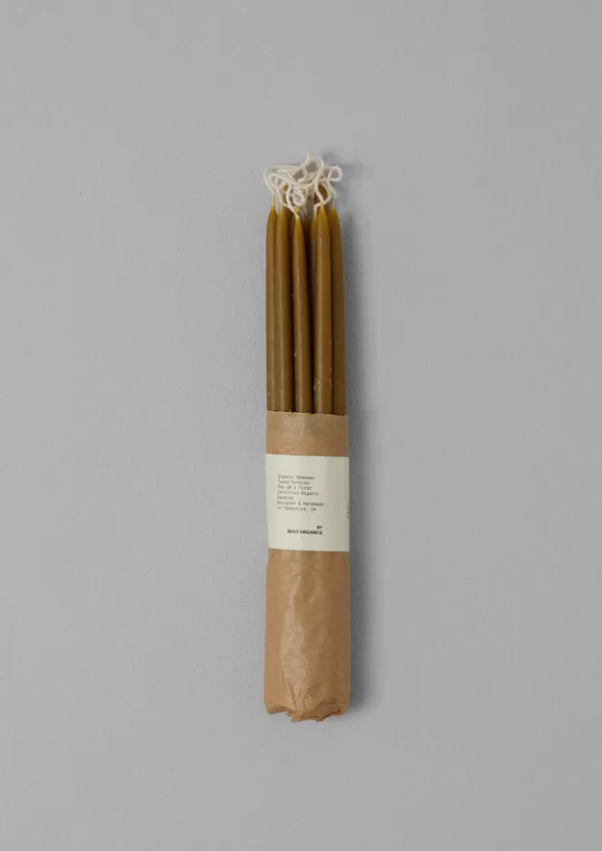 Candele Sottili in Cera d'Api Skar Organics - Kit Elegante per Tavola con Portacandele Stile Minimalista 

(Alternative creativa: 