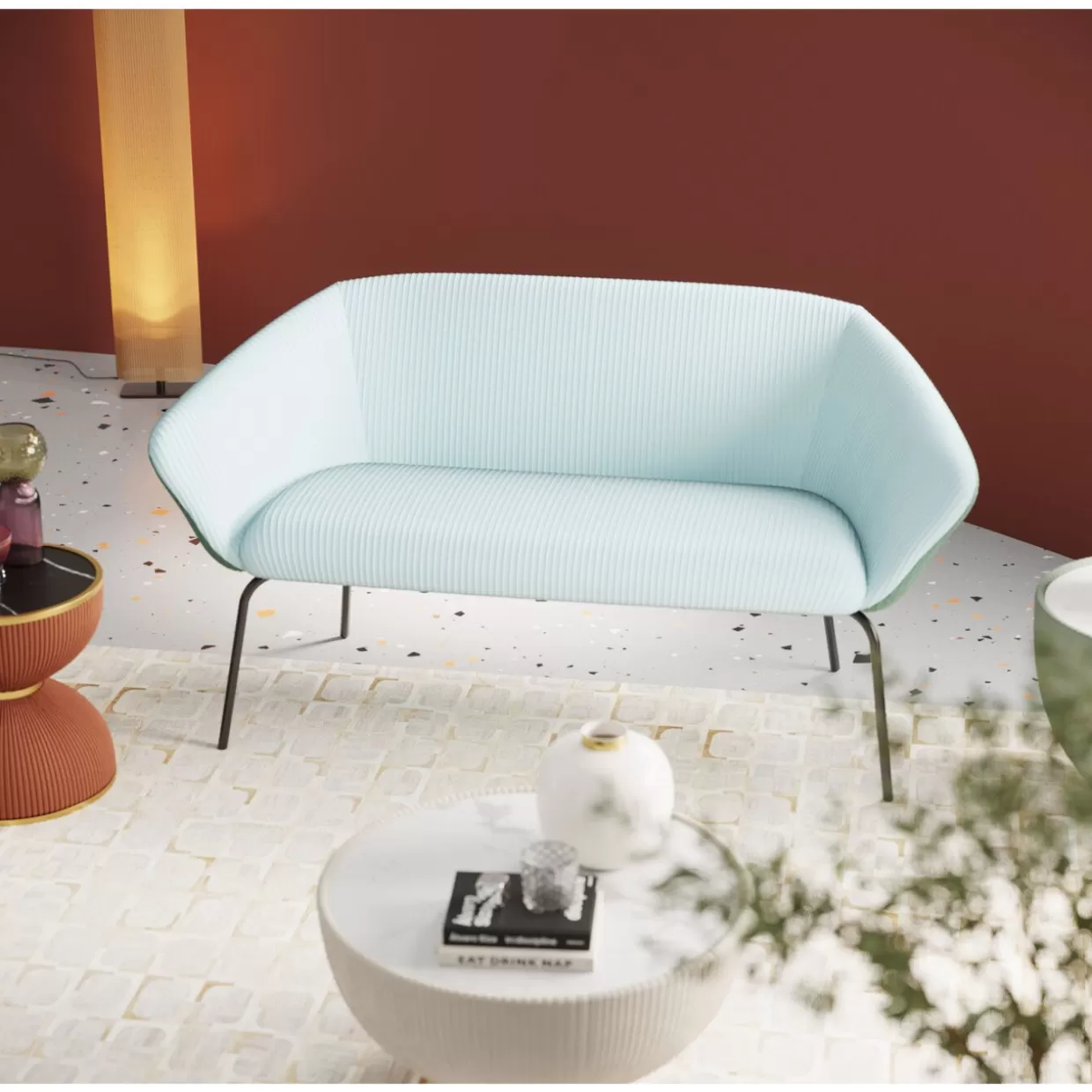 Divano Moderno Ballabile a 2 Posti | Design Contemporaneo 163 cm - KARE Collection
