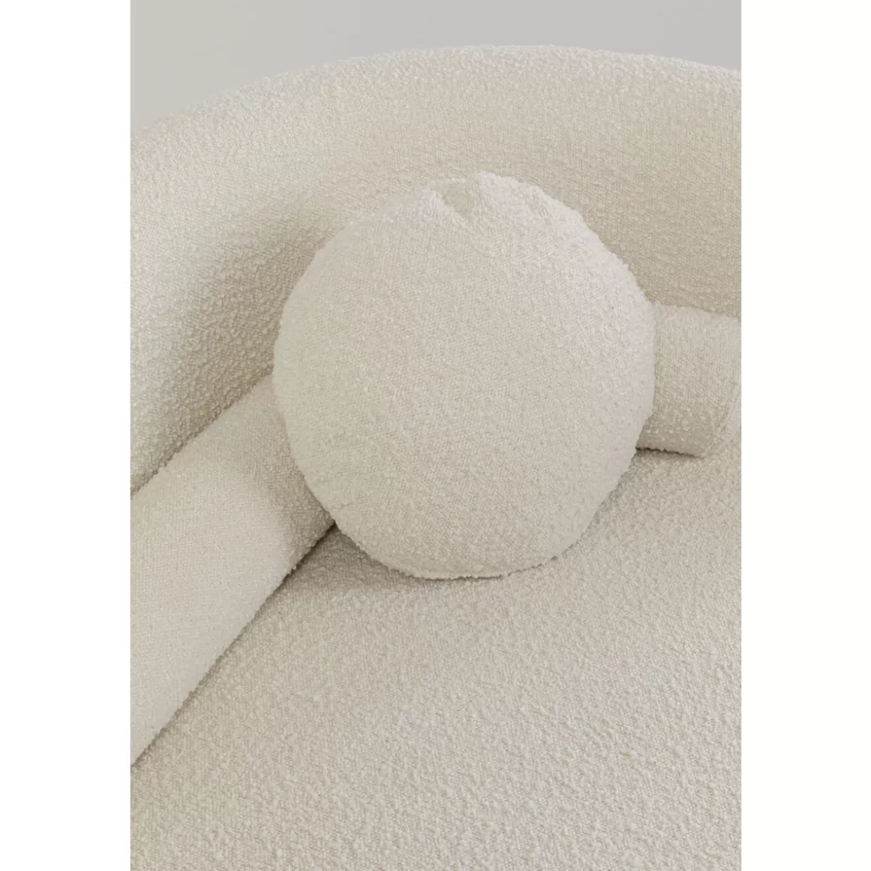 KARE Design Divano Elegante 3 Posti in Bouclé Kelly, 225 cm - Confortevole Sofà Moderno per Soggiorno con Design Esclusivo