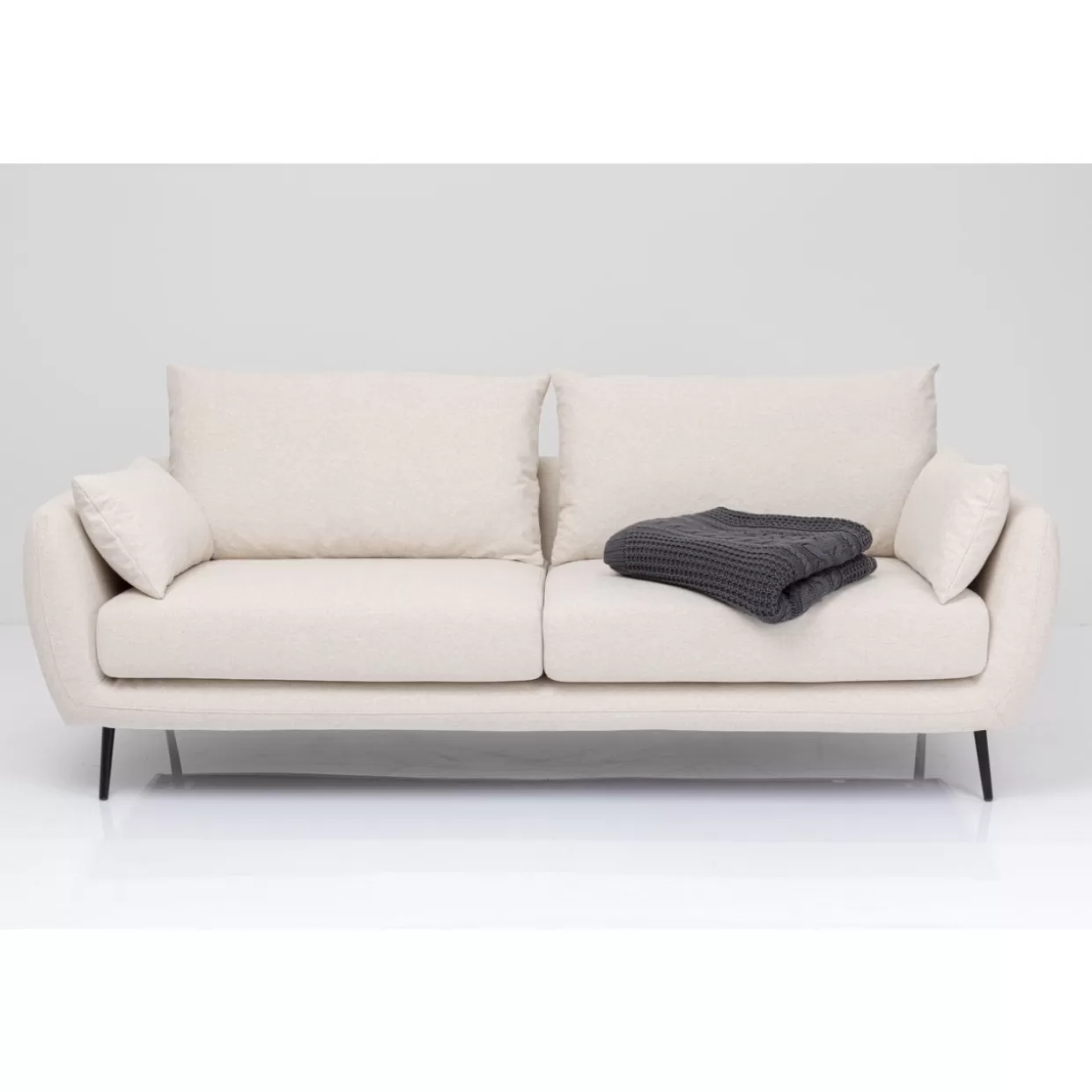 Divano Amalfi Design Moderno – 2 Posti in Tessuto Crema 219 cm | Collezione Esclusiva KARE