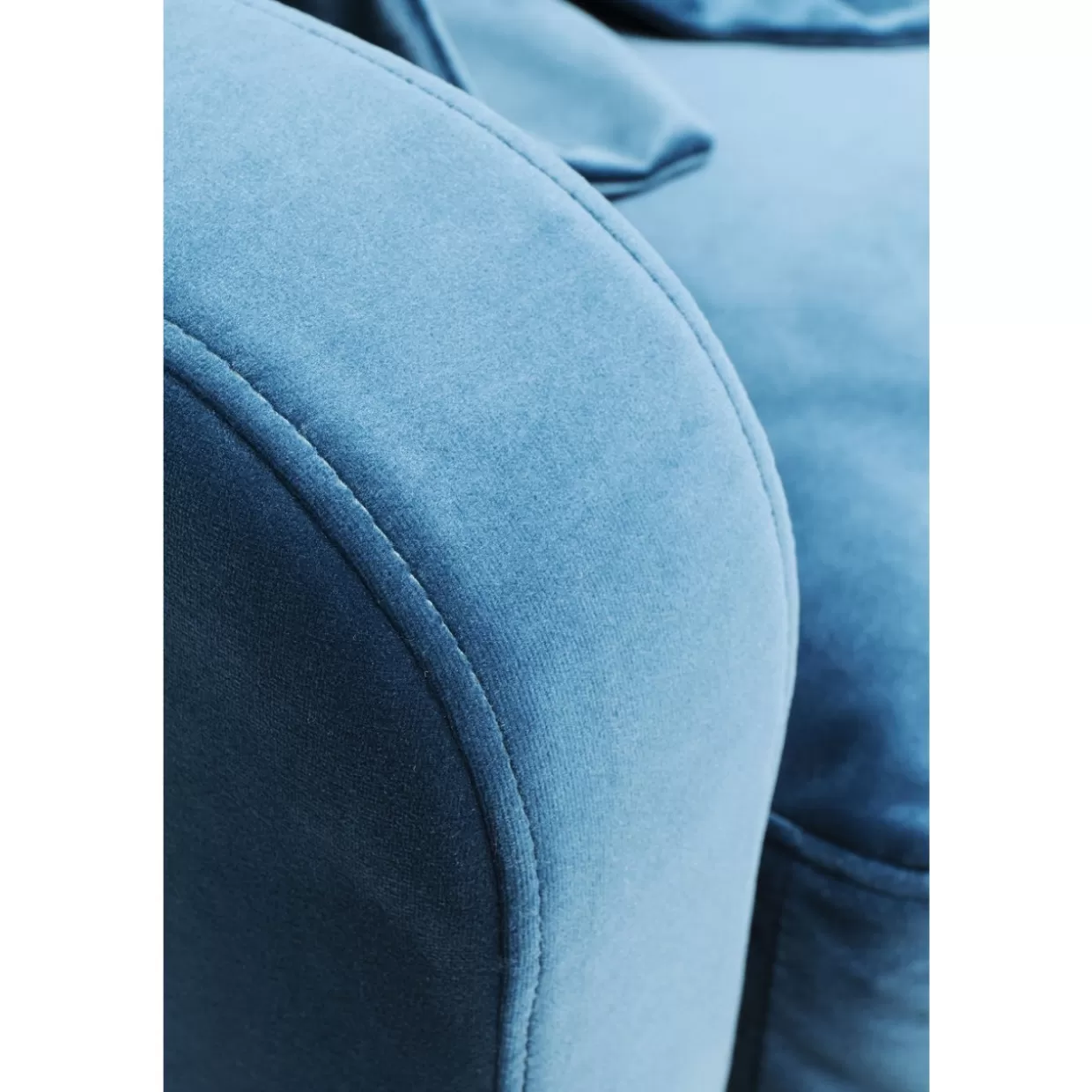 KARE Design Divano Elegante Lullaby | 3 Posti in Blu Petrolio