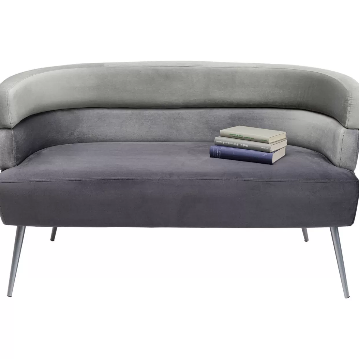 KARE Design - Divano Moderno 2 Posti Modello Sandwich, Grigio Antracite | Comodità Contemporanea e Design Minimalista per Soggiorni Eleganti