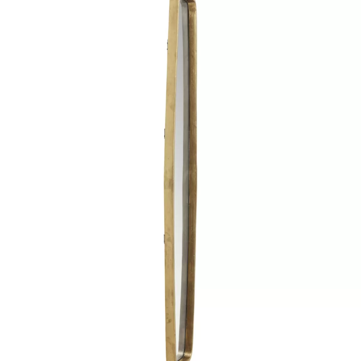 Specchio Decorativo con Clip in Ottone KARE - Cornice Moderna 32x177 cm per Arredamento Stiloso