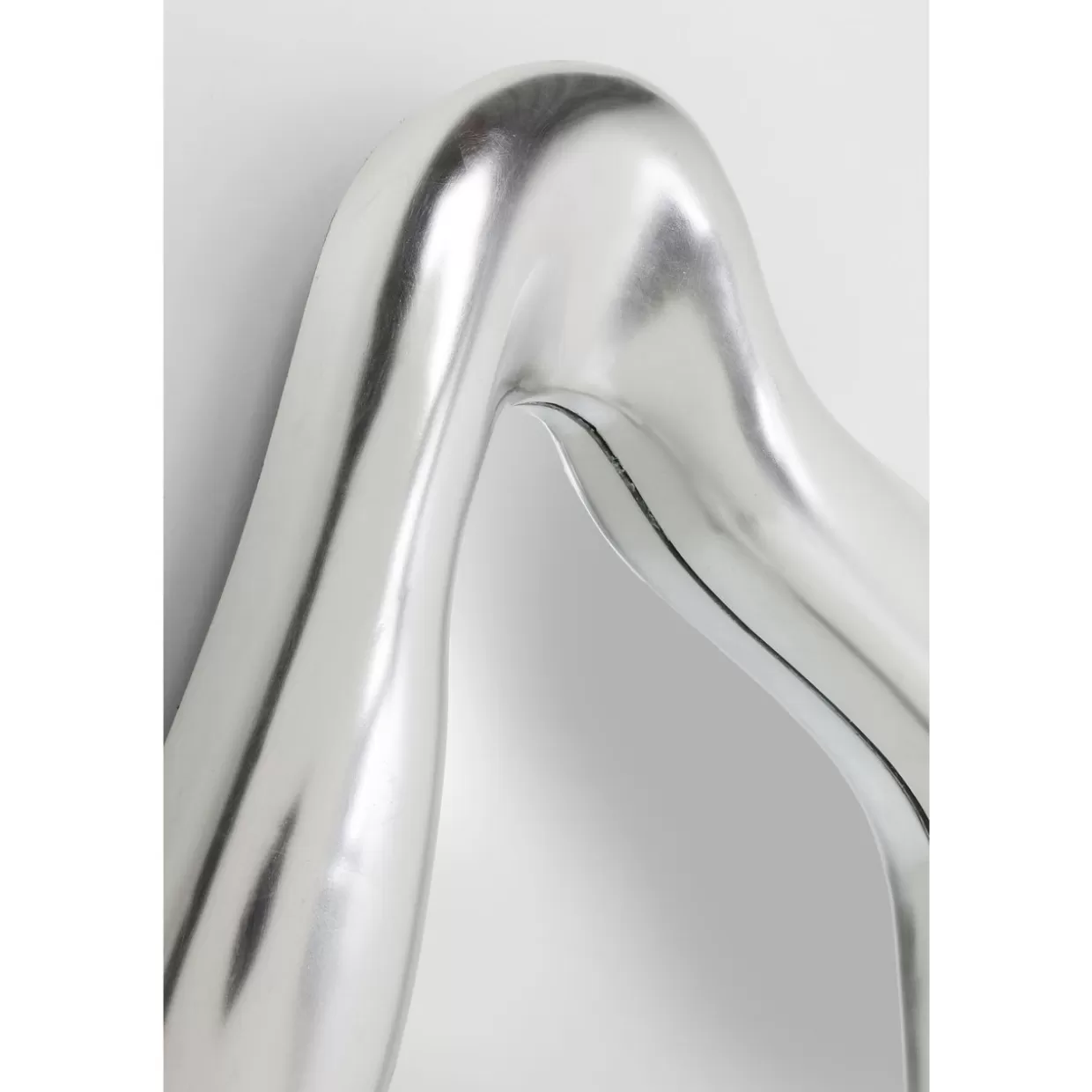 Specchio Olografico Argento KARE Design - Effetto Specchiato Decorativo 119x76 cm per Arredamento Contemporaneo