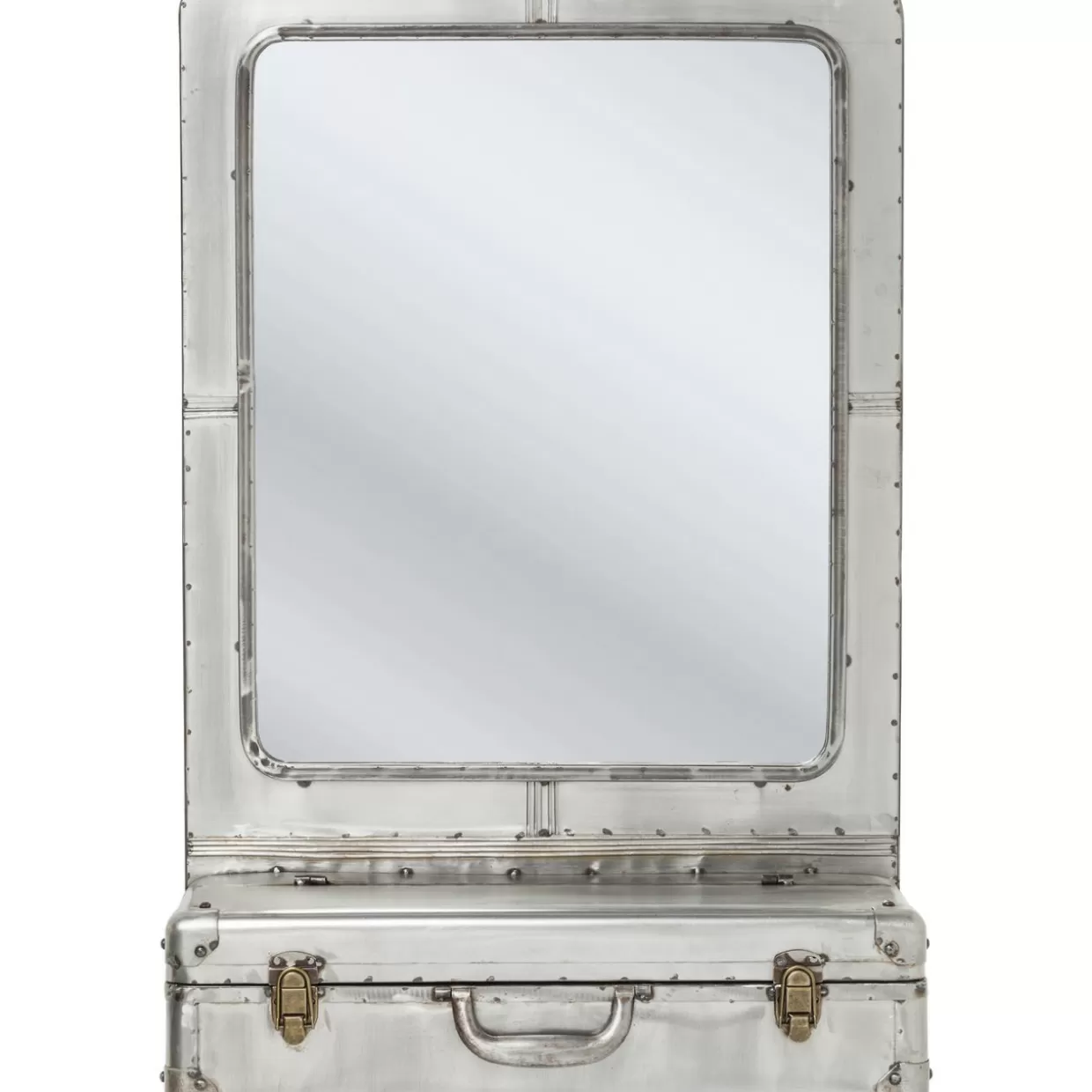 KARE Originale - Specchio Decorativo a Forma di Valigia, Pezzo Unico per Arredamento Creativo